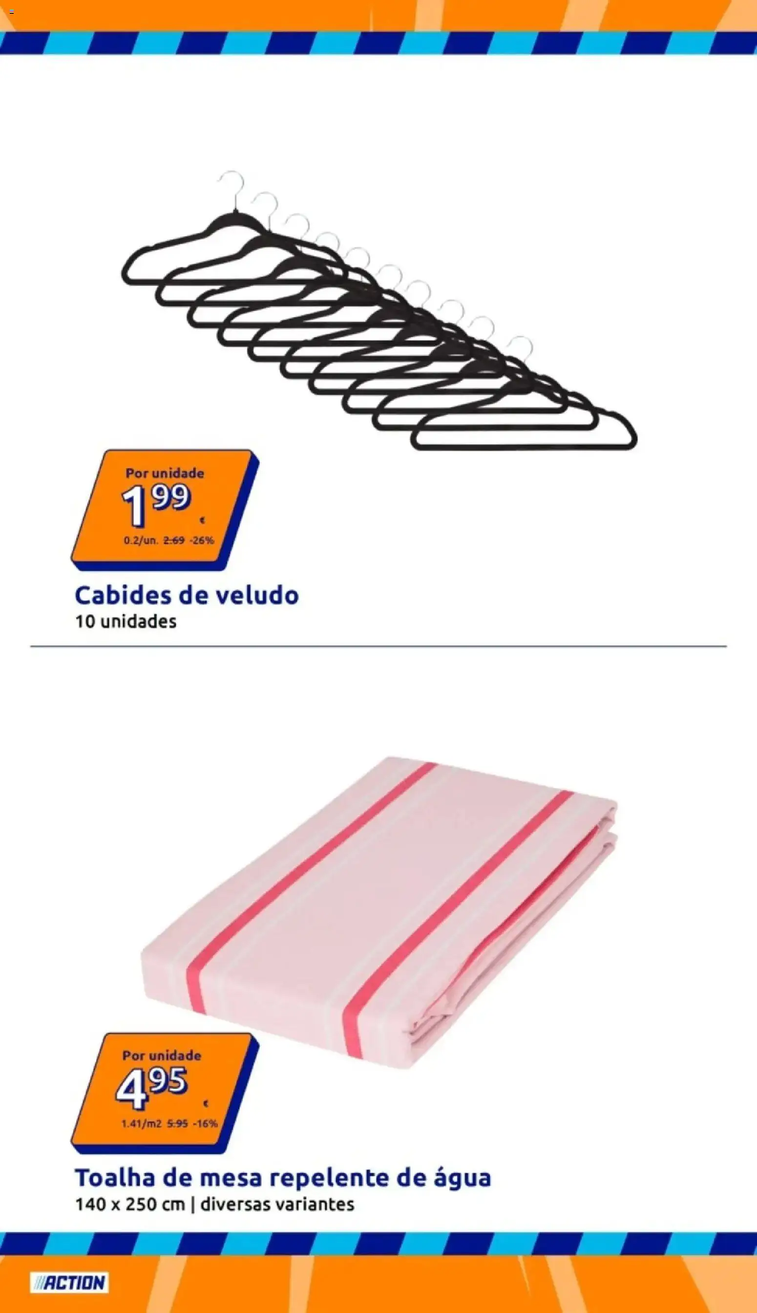 Action folheto │ válido de 29.04.2026 | Página: 14 | Produtos: Agua, Cabides, Mesa, Toalha de mesa