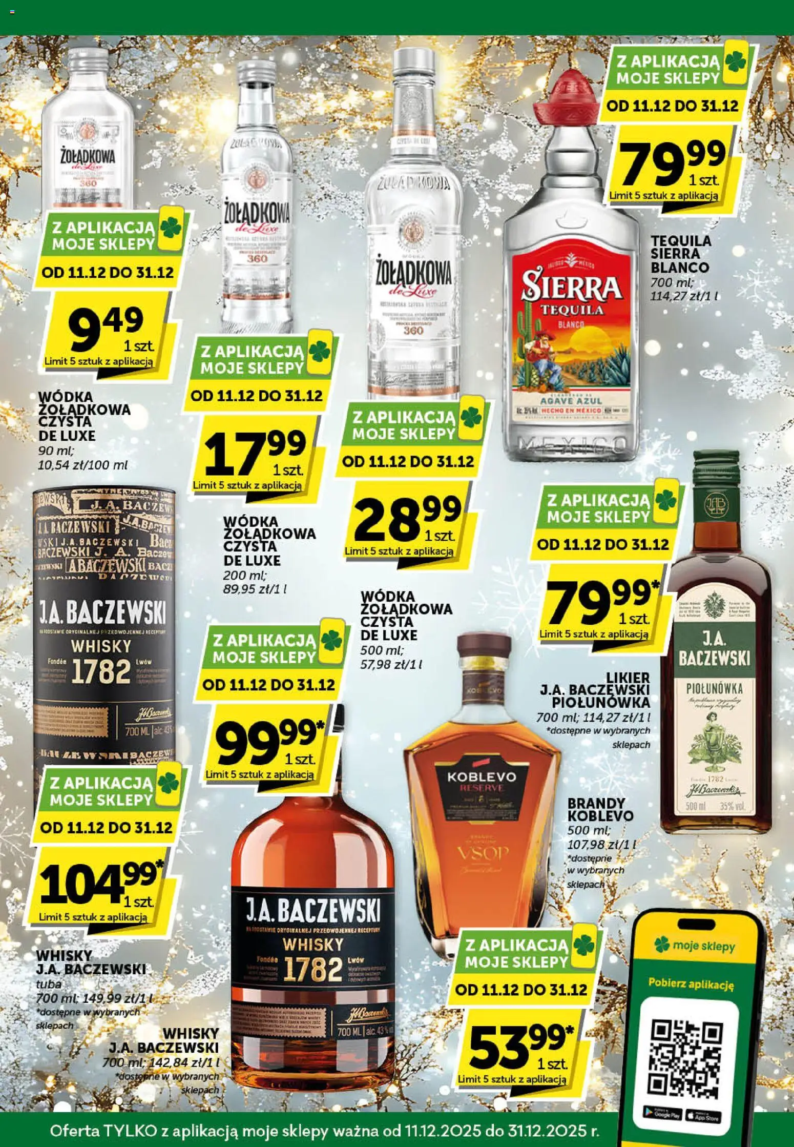 ABC Gazetka - Katalog alkoholowy od 11.12.2025 | Strona: 7 | Produkty: Tequila, Wódka, Whisky, Baczewski wódka