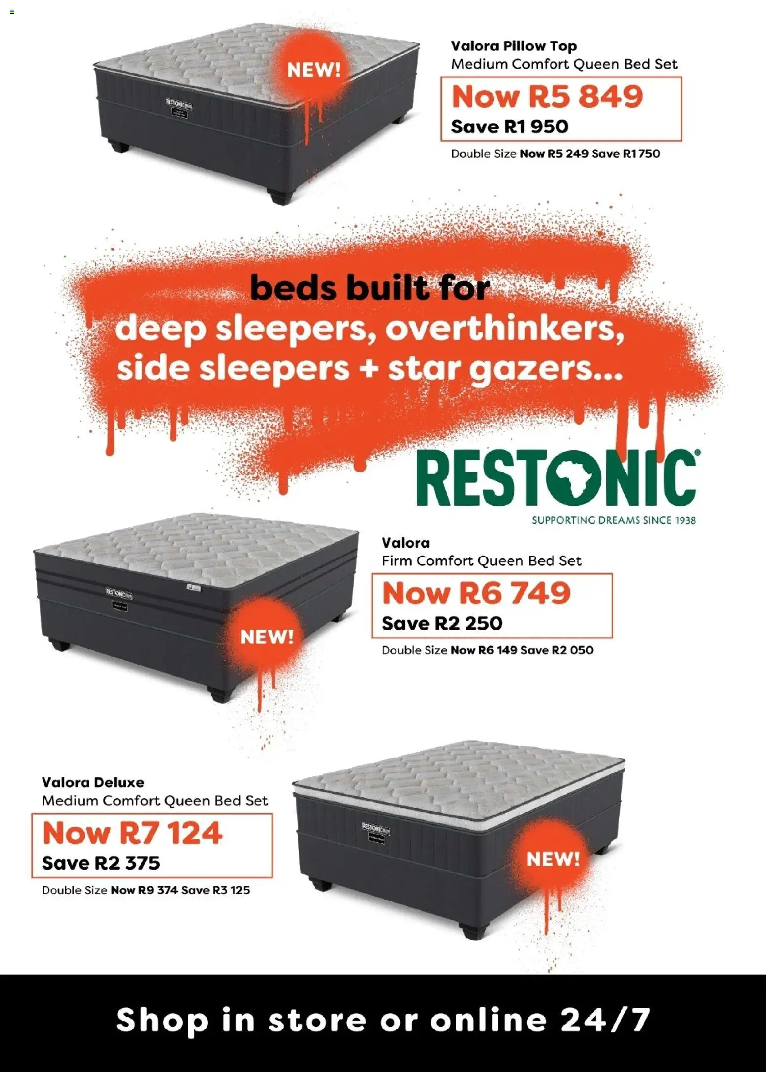 New Dial-a-Bed catalogue – valid from 24.10.2025 | Page: 24 | Products: Queen bed, Bed, Pillow