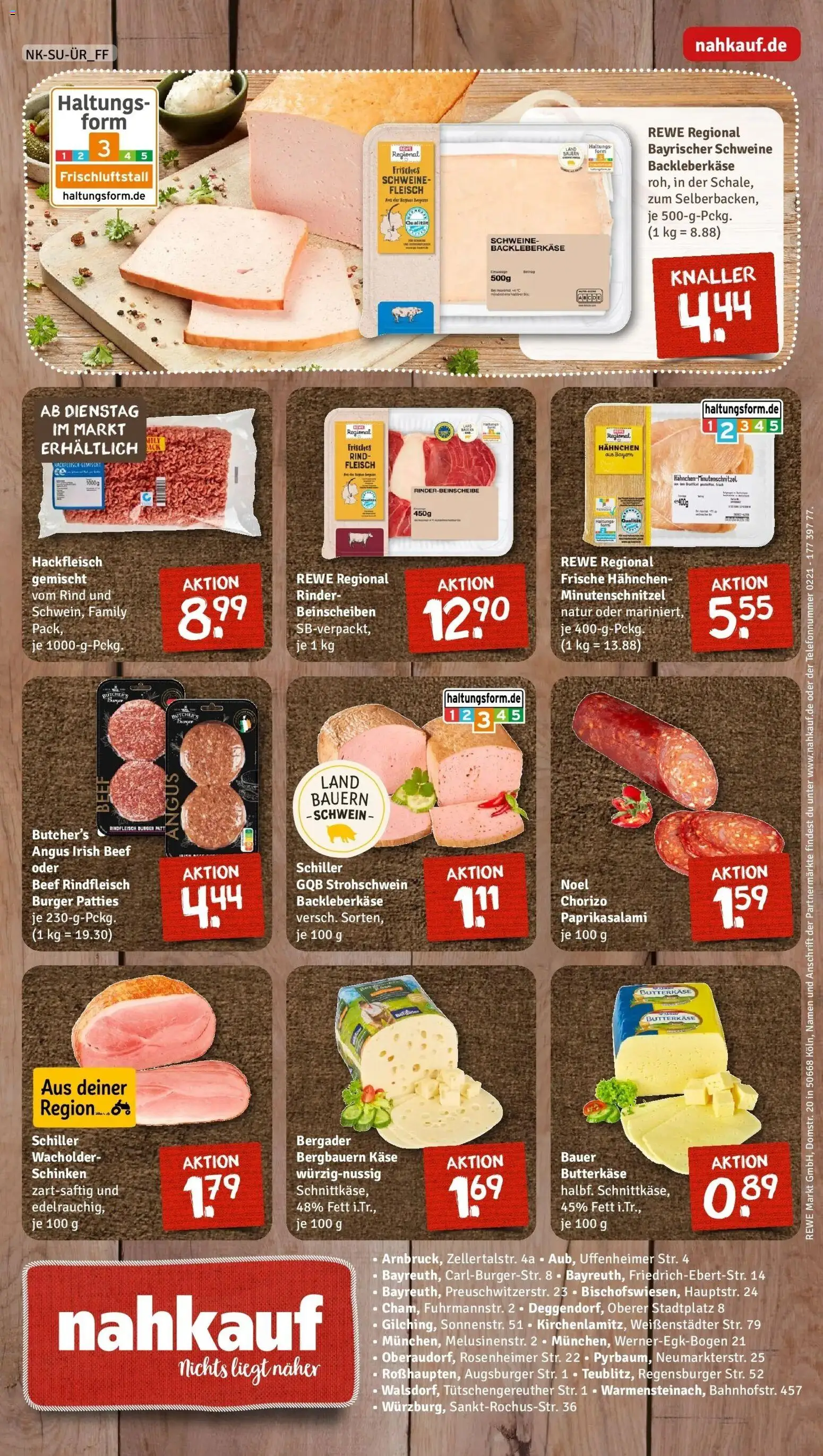 Rewe Prospekt München	 – gültig ab 02.03.2026 | Seite: 8 | Produkte: Hahnchen, Schinken, Rindfleisch, Fleisch