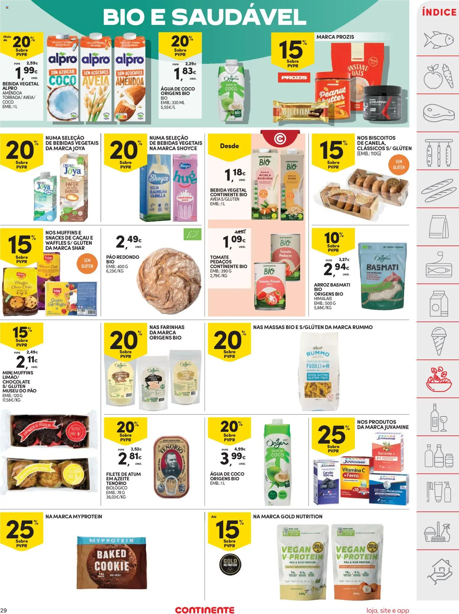 Continente folheto │ válido de 20.01.2026 | Página: 29 | Produtos: Agua, Aveia, Azeite, Pão