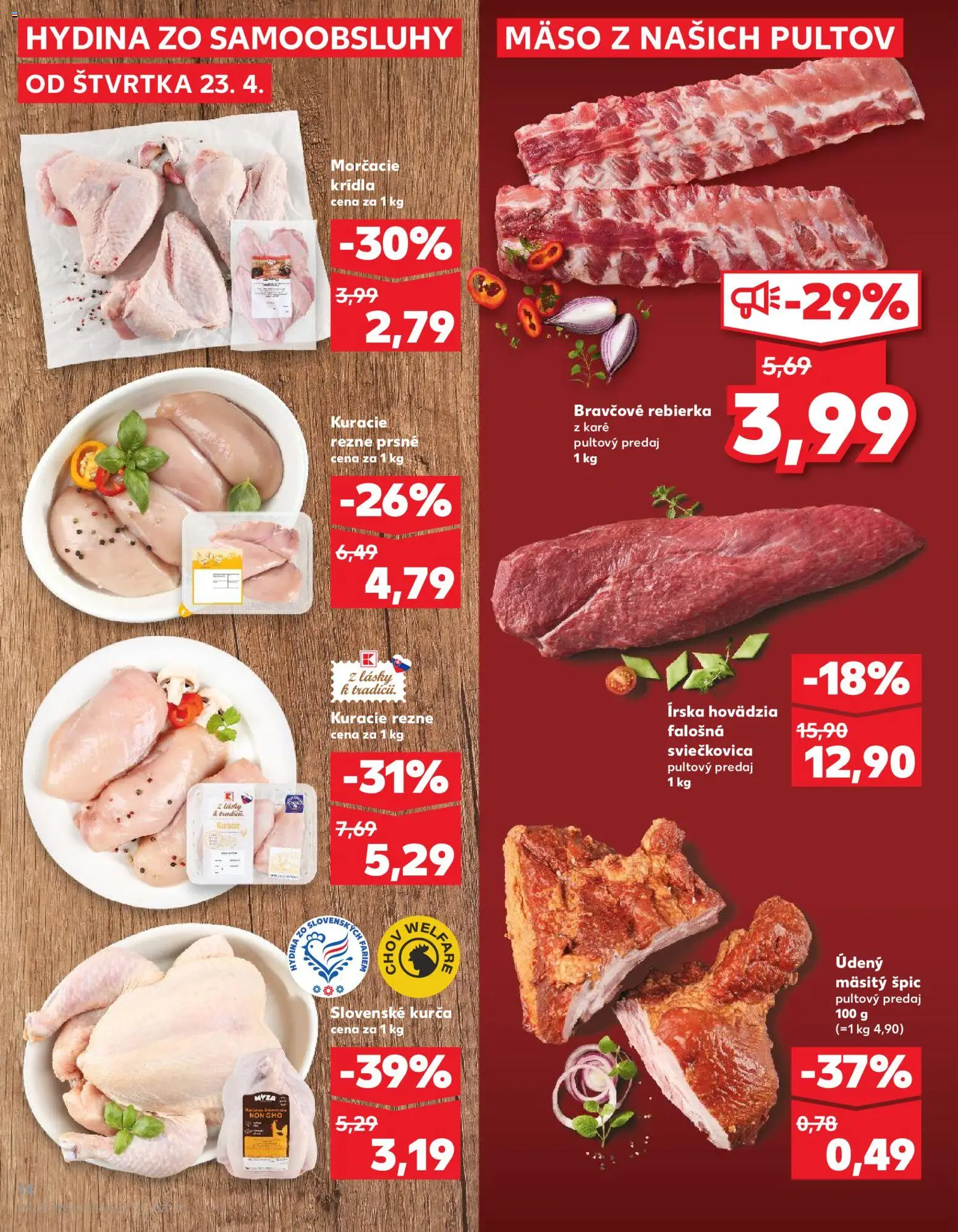 Kaufland SK akciós ujság - amely érvényes a következő dátumtól: 23.04.2026 | Oldal: 14