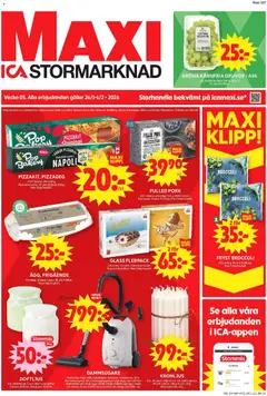 ICA Maxi - Nacka - Förhandsvisning av reklamblad från butik ICA Maxi aktuell från 26.01.2026