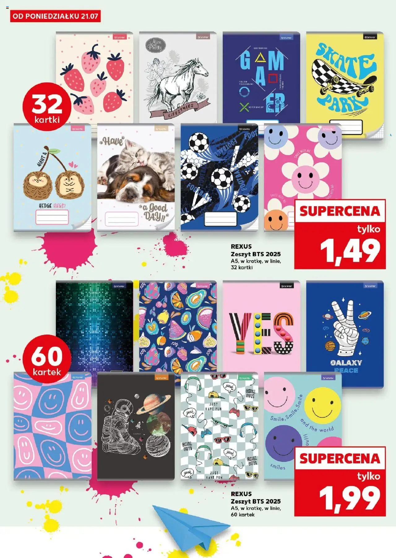 Kaufland gazetka - Do Szkoły Like A Szef od 21.07.2025 | Strona: 2 | Produkty: Zeszyt