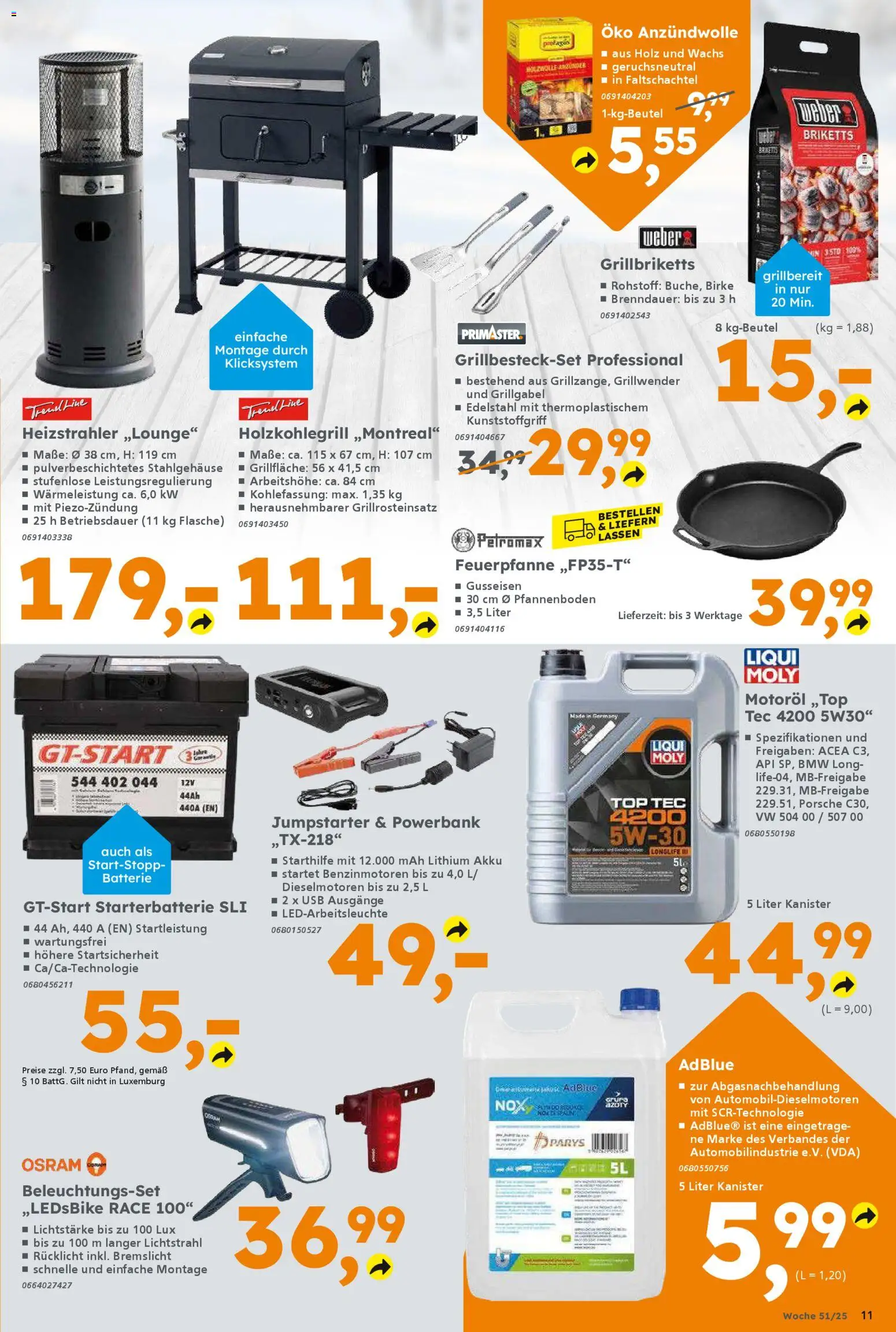 Globus Baumarkt prospekt Oranienburg-Germendorf	 – gültig ab 15.12.2025 | Seite: 11 | Produkte: Top, USB, Batterie, Powerbank