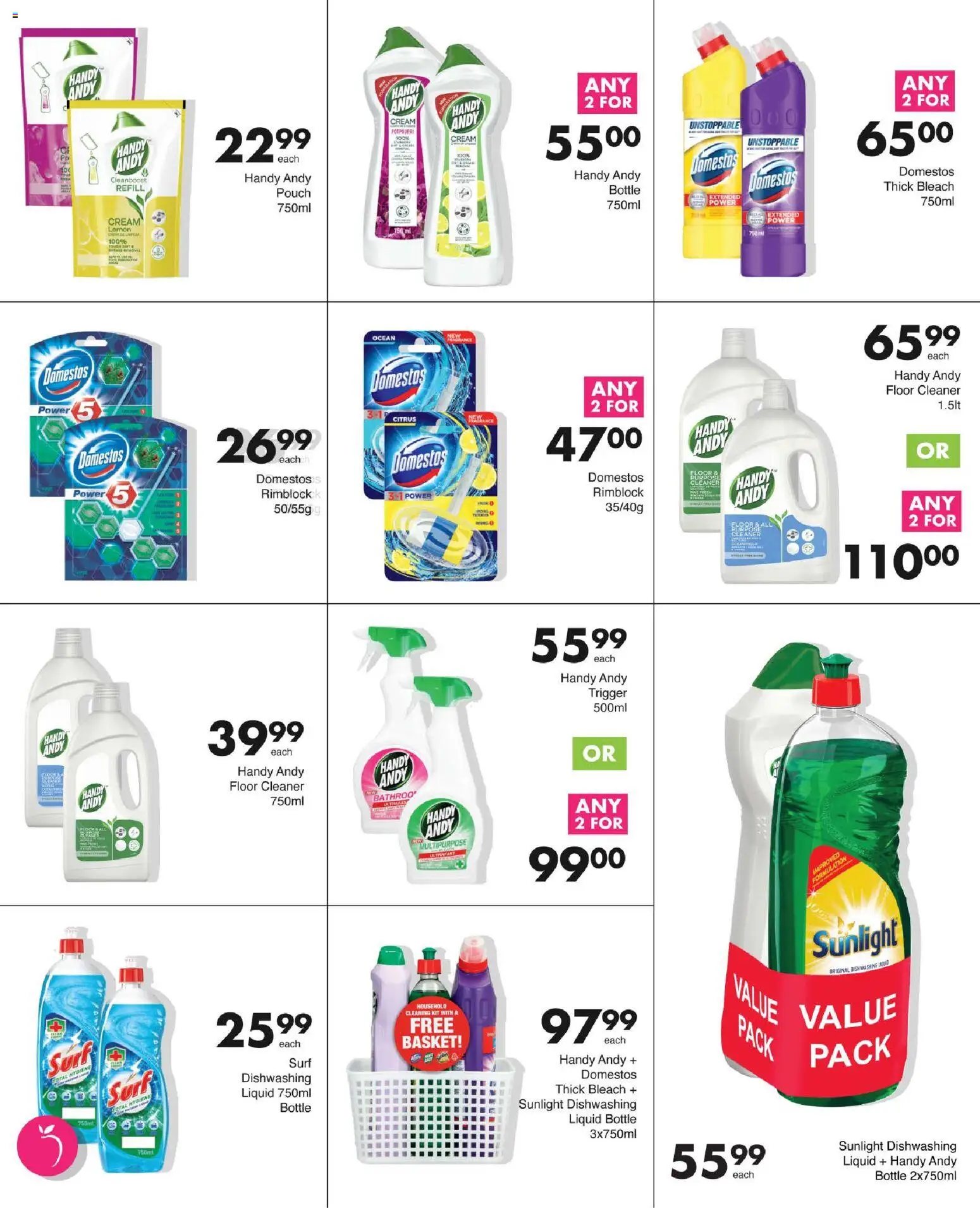 New Save catalogue – valid from 13.11.2025 | Page: 72 | Products: Basket, Bleach, Lemon, Dishwashing liquid