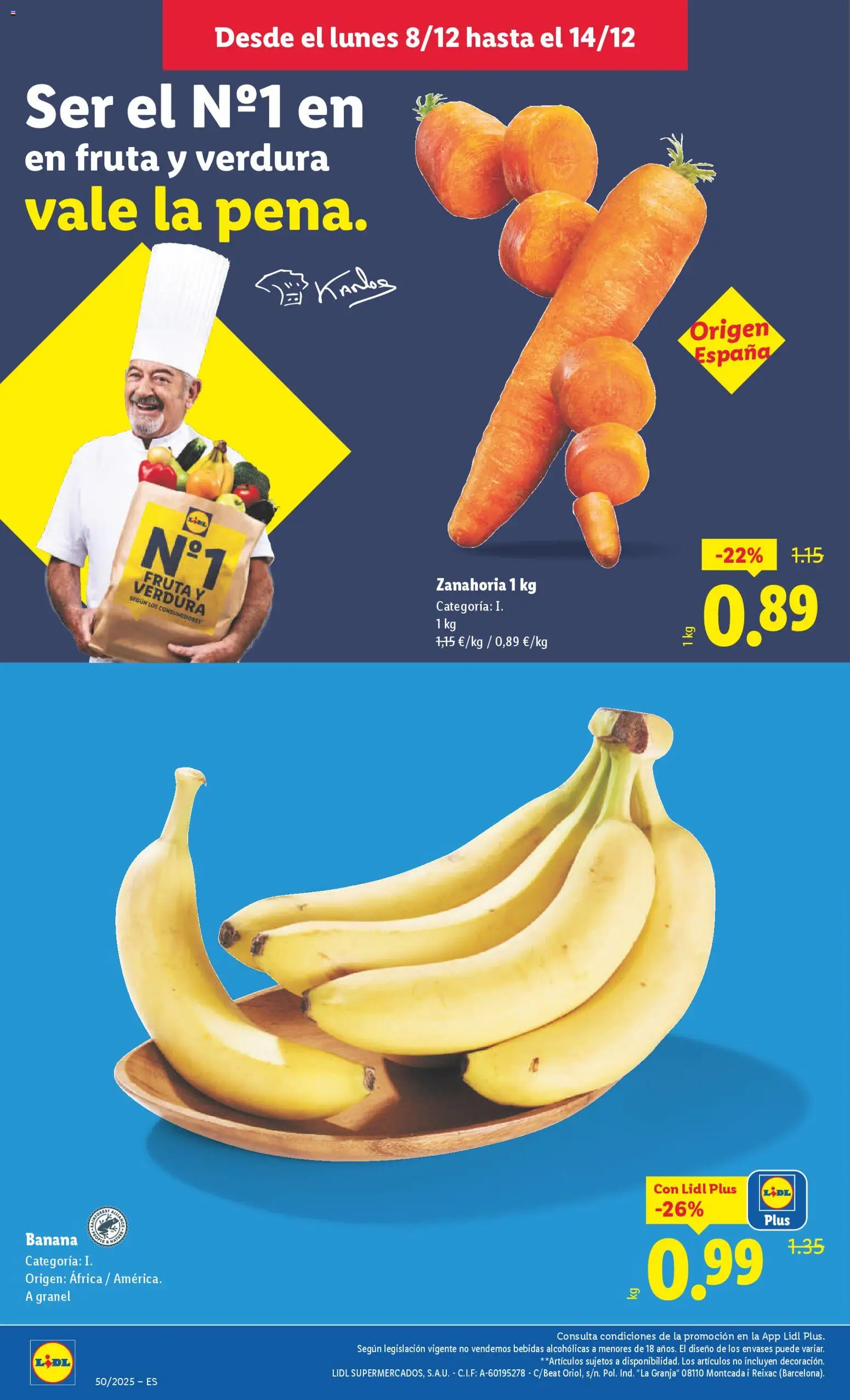 Lidl folleto │ válido desde el 08.12.2025 | Página: 2 | Productos: Zanahoria
