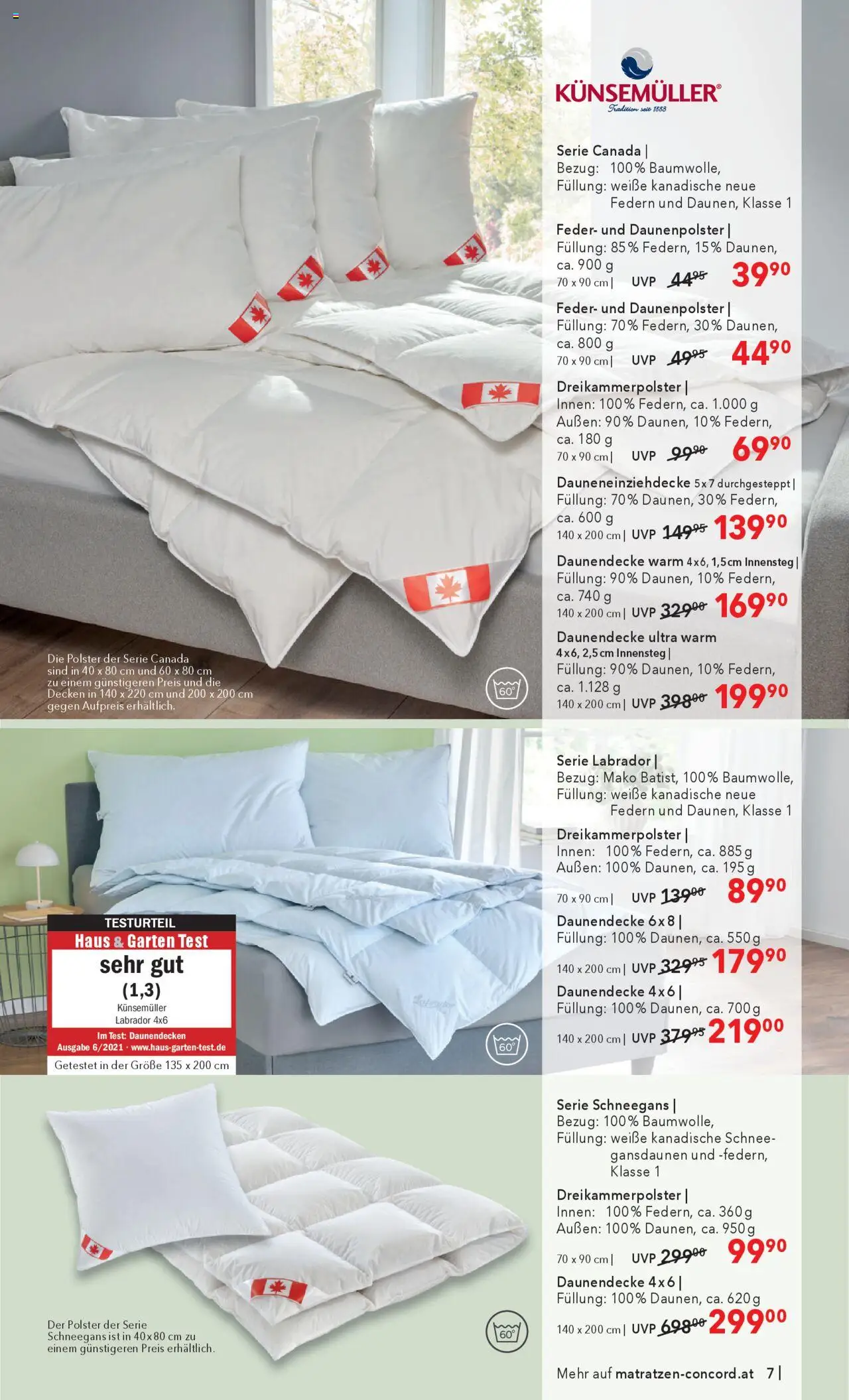 Matratzen Concord Flugblatt gültig ab 01.10.2025 | Seite: 7
