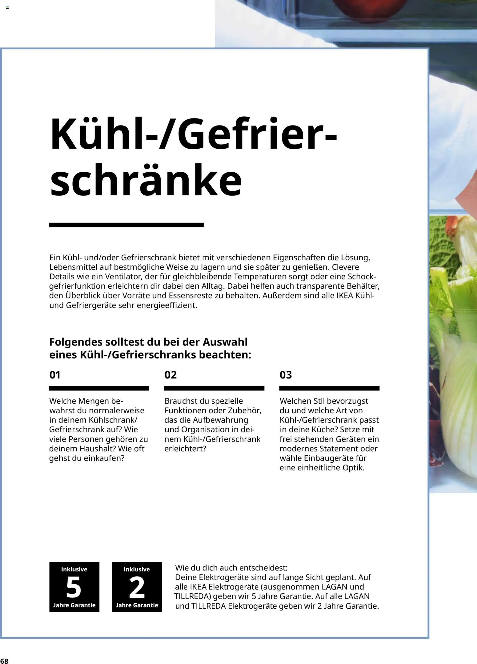 Ikea Elektrogeräte – gültig ab 02.01.2026 | Seite: 68 | Produkte: Gefrierschrank, Küche