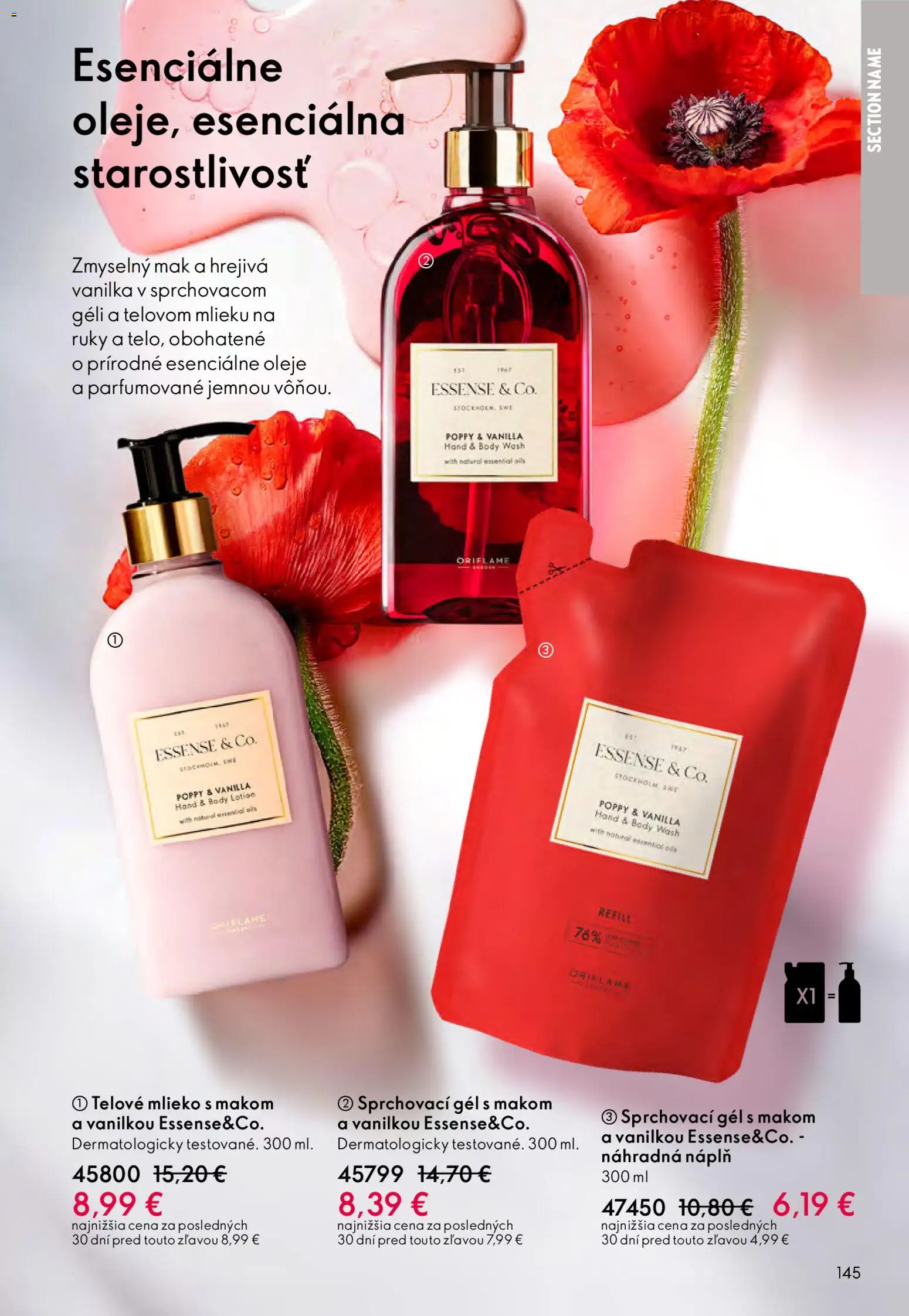 Nové Oriflame akcie – leták je platný od 04.03.2026 | Strana: 145 | Produkty: Mlieko, Telové mlieko, Mak
