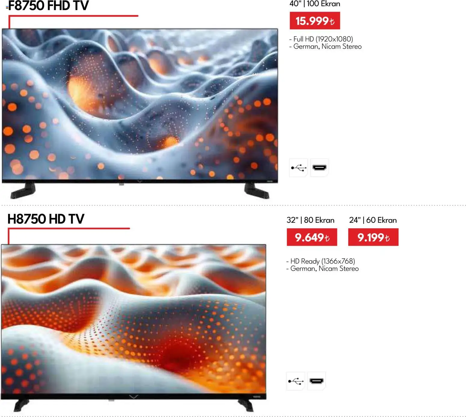 Vestel - Tüketici Elektroniği - 01.03.2026 tarihinden itibaren geçerlidir | Sayfa: 21 | Ürünler: TV