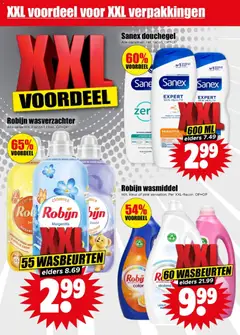 Dirk - Folder week 43 - Voorbeeld van een folder van Dirk, geldig van 22.10.2025 | Pagina: 14 | Producten: Wasmiddel, Bad, Douche, Gel