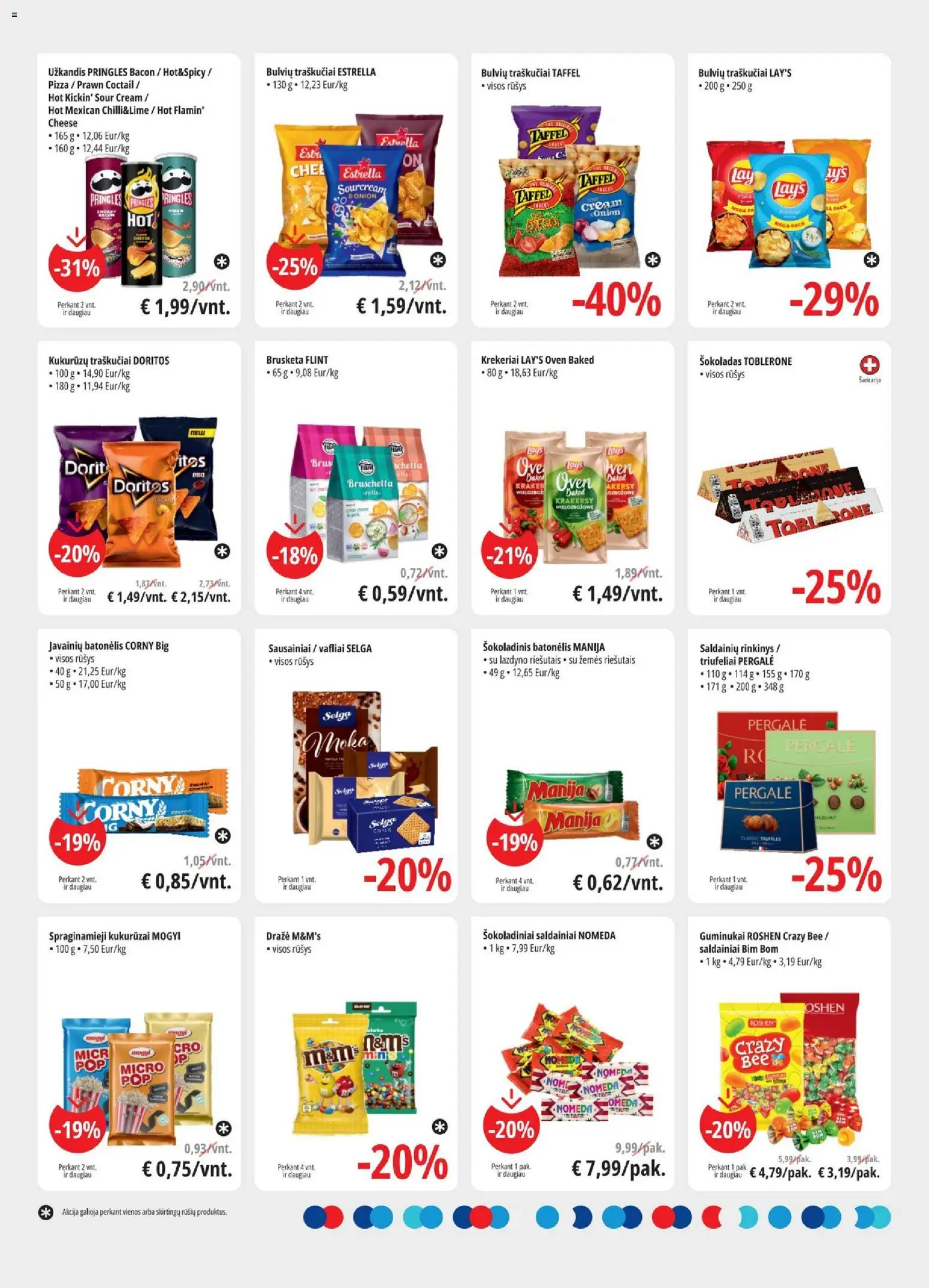 ePromo akcijos nuo 21.01.2026 | Puslapis: 9 | Prekių: Sausainiai, Kukurūzai, Šokoladas, Saldainiai