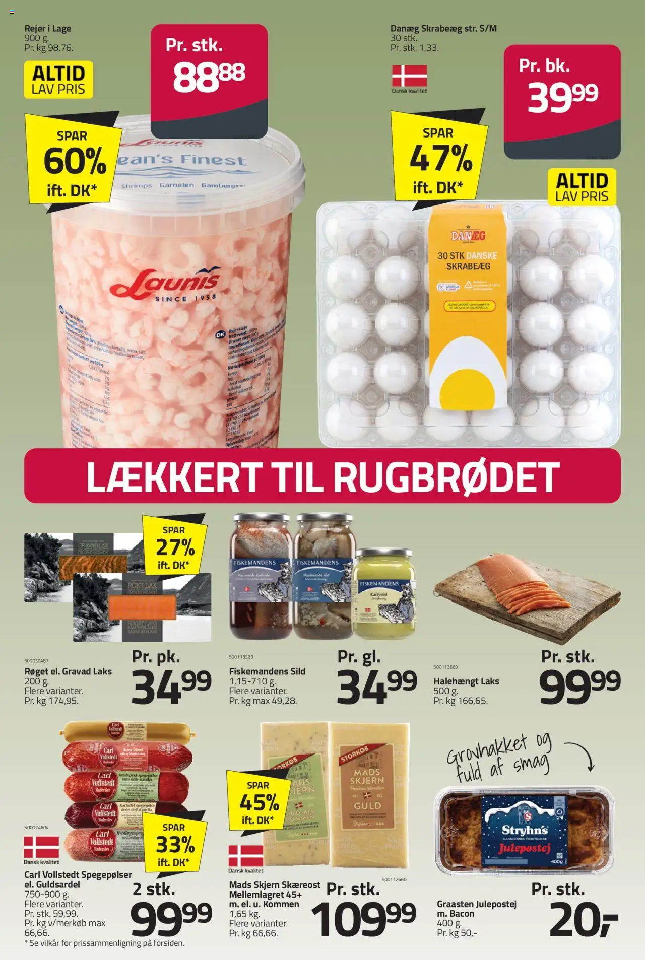 Fleggaard tilbudsavis – gyldig fra 24.09.2025 | Side: 34 | Produkter: Sild, Bacon, Rejer