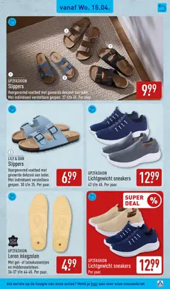 Aldi folder week 16 - Voorbeeld van een folder van Aldi, geldig van 13.04.2026 | Pagina: 47 | Producten: Sneakers, Slippers, Gel