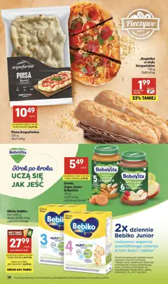 Pogląd oferty "Delikatesy Centrum gazetka" - ważna od 26.03.2026 | Strona: 28 | Produkty: Delikatesy, Bagietka, Mleko, Pinsa