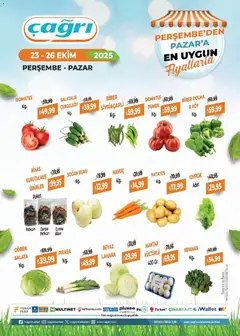 23.10.2025 tarihinden itibaren geçerli olan Çağrı Market kataloğu önizlemesi