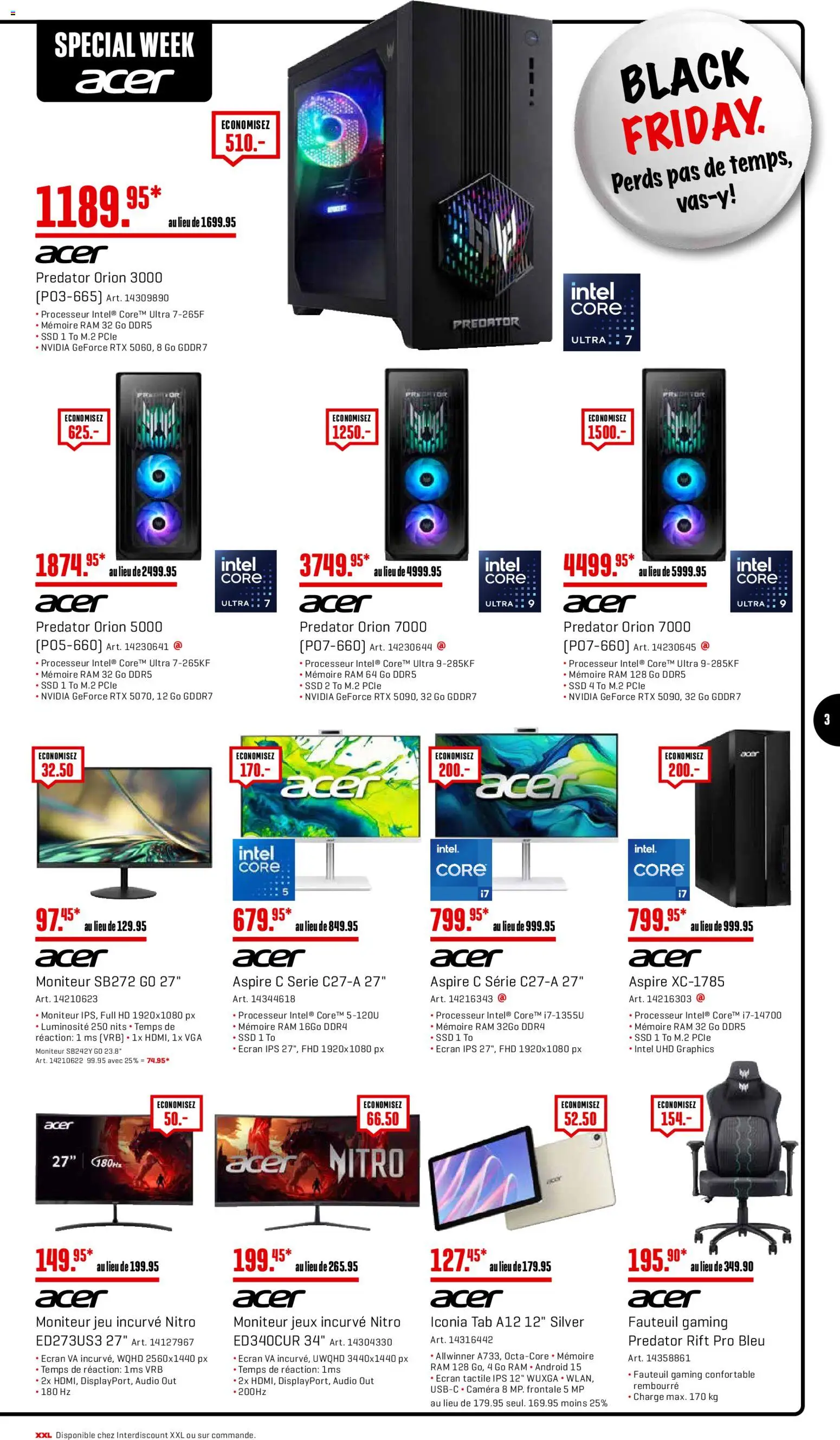 Interdiscount Black Friday FR – gültig ab 24.11.2025 | Seite: 3 | Produkte: Audio