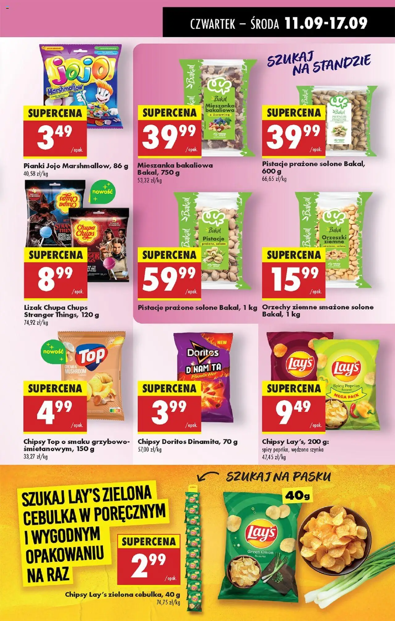 Biedronka gazetka - Oferta w tym tygodniu od 11.09.2025 | Strona: 47 | Produkty: Chipsy, Szynka, Doritos, Pianki