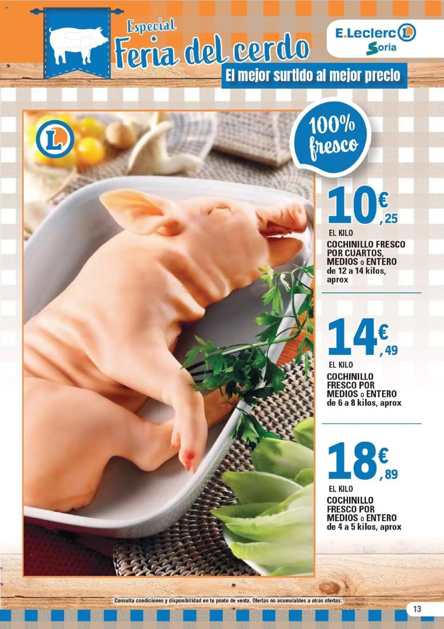 E.Leclerc - Especial Conservas Vegetales │ válido desde el 18.02.2026 | Página: 13 | Productos: Cerdo