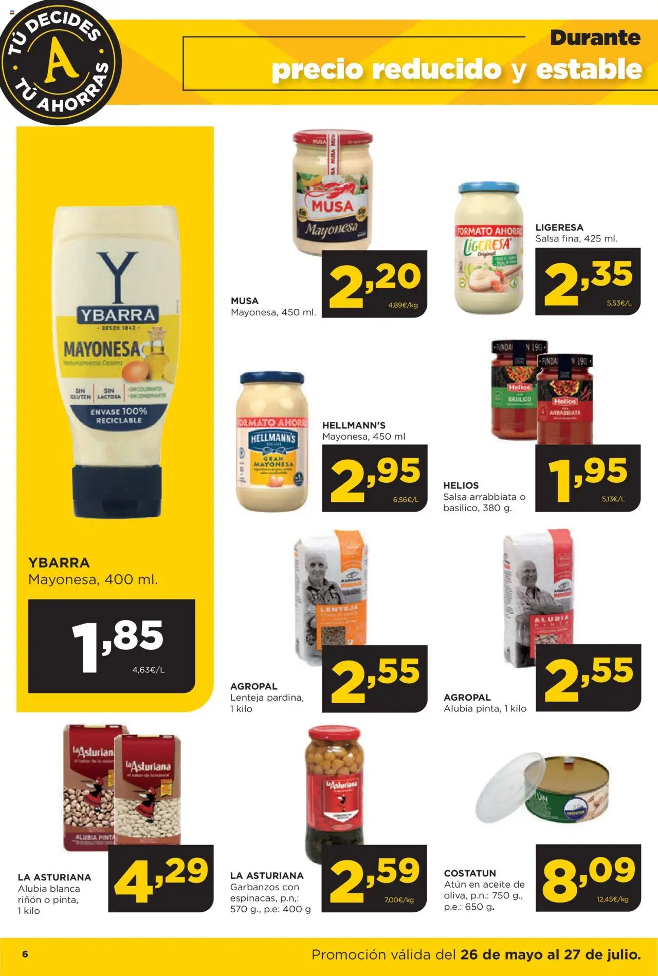 Alimerka folleto │ válido desde el 26.05.2025 | Página: 6 | Productos: Aceite, Πορσελάνη, Aceite de oliva, Οθόνη προβολής