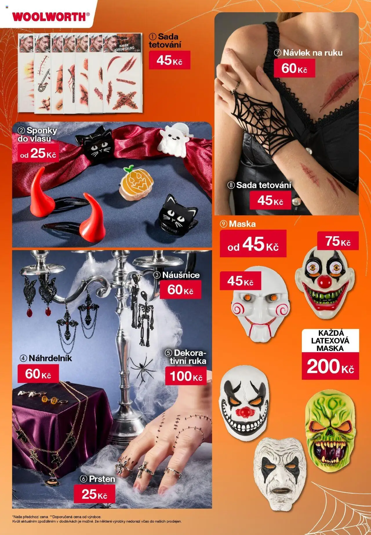 Woolworth leták od 03.10.2025 - akční nabídka | Strana: 23 | Produkty: Naušnice, Maska
