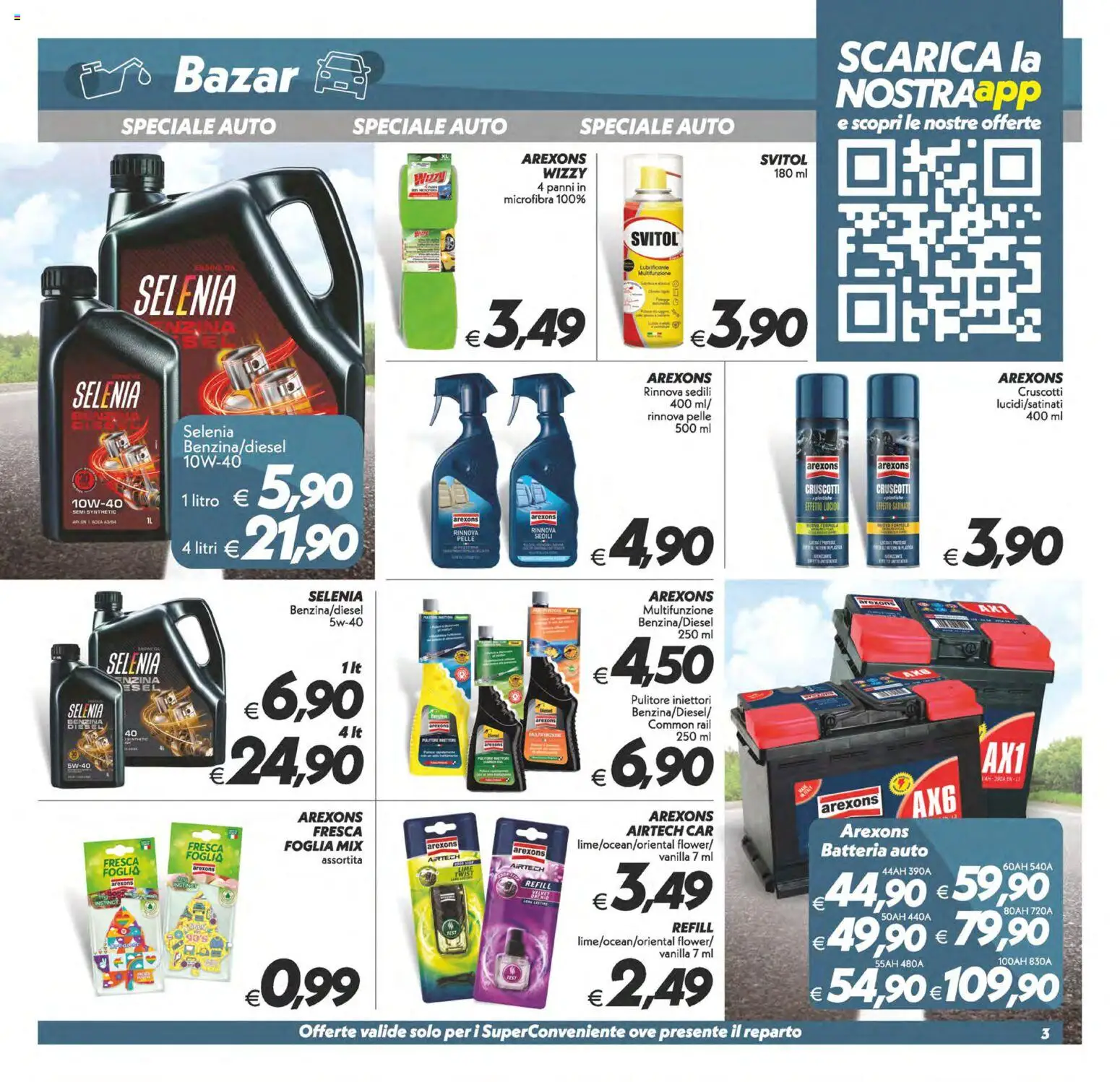 Volantino SuperConveniente del 13.02.2026 | Pagina: 28 | Prodotti: Lubrificante, Batteria