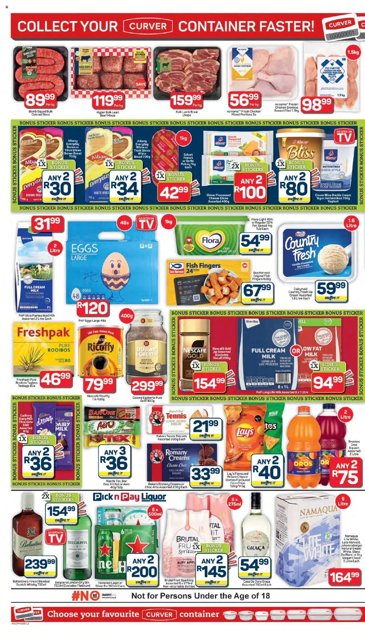 New Pick n Pay catalogue – valid from 07.10.2025 | Page: 2 | Products: Shelf, Biscuits, Cream, Fat spread