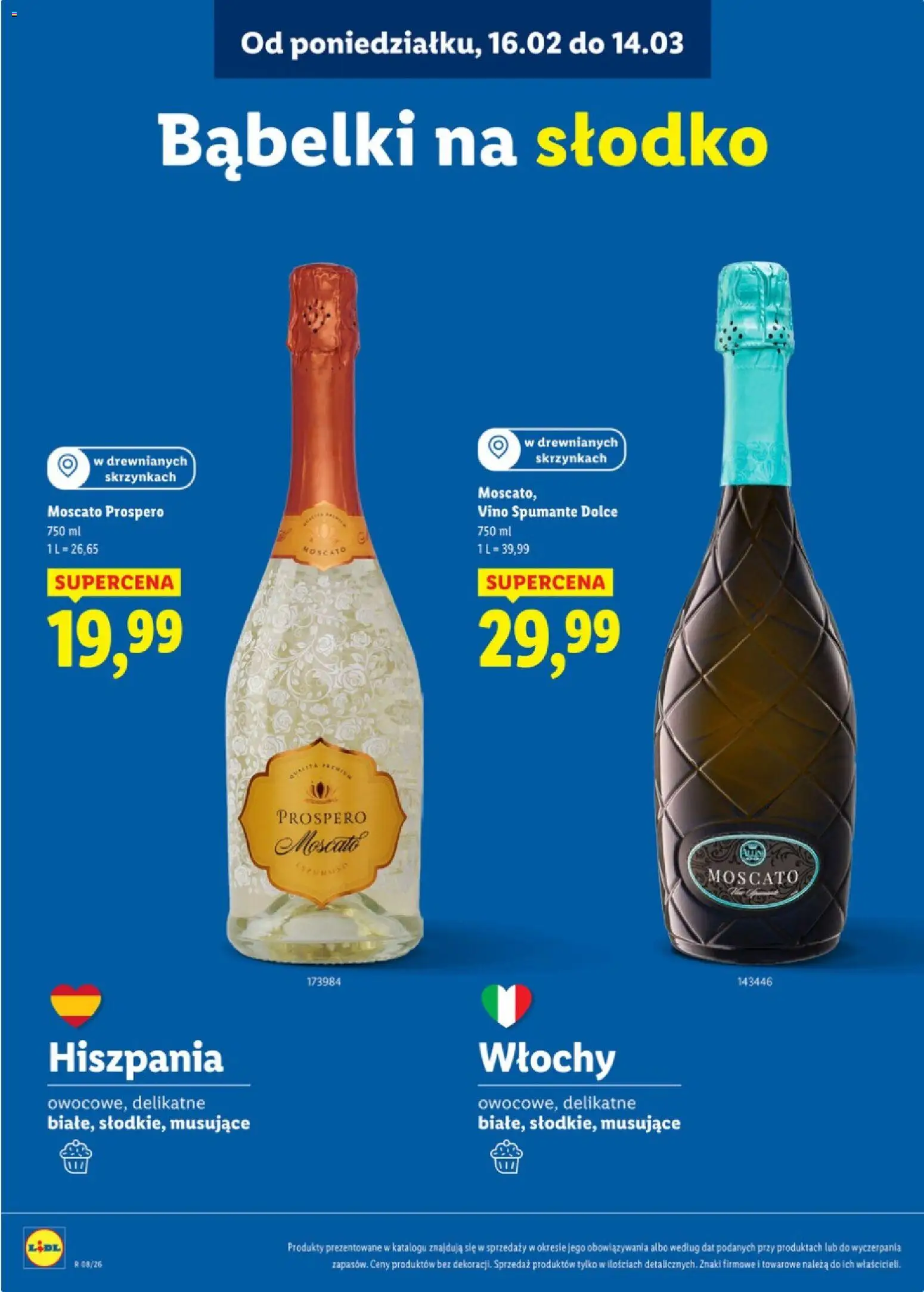 Lidl Polsko katalog - Karta win od 16.02.2026 | Strana: 11 | Produkty: Víno, Moscato