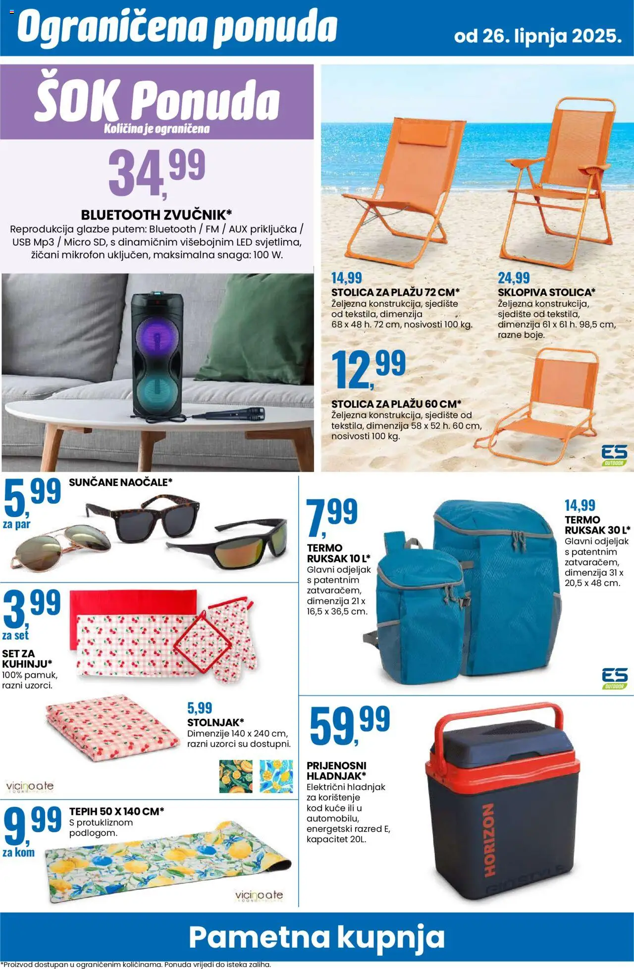 Eurospin katalog | vrijedi od 26.06.2025 | Stranica: 22 | Proizvodi: Stolica, Ruksak, MP3, Mikrofon