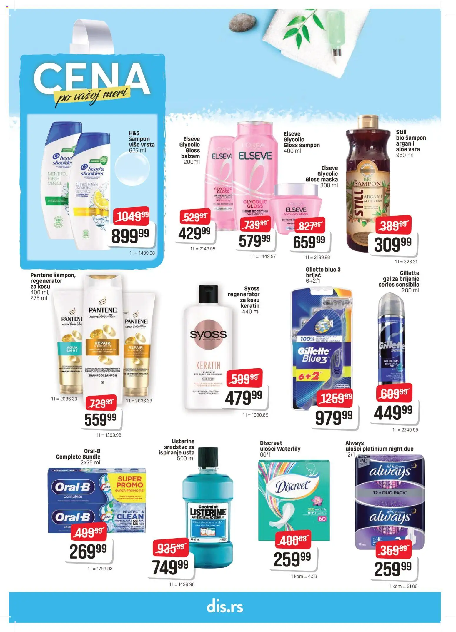 DIS katalog - važi od 26.03.2026 | Strana: 18 | Proizvode: Syoss, Pantene, Gel za brijanje, Šampon