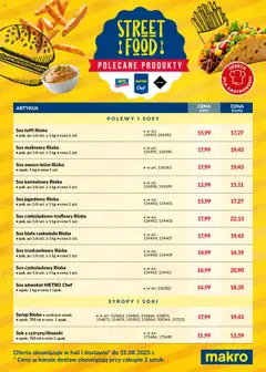 Makro Gazetka - Street Food od 18.07.2025 | Strona: 2 | Produkty: Sos karmelowy, Czekolada, Sok, Sos