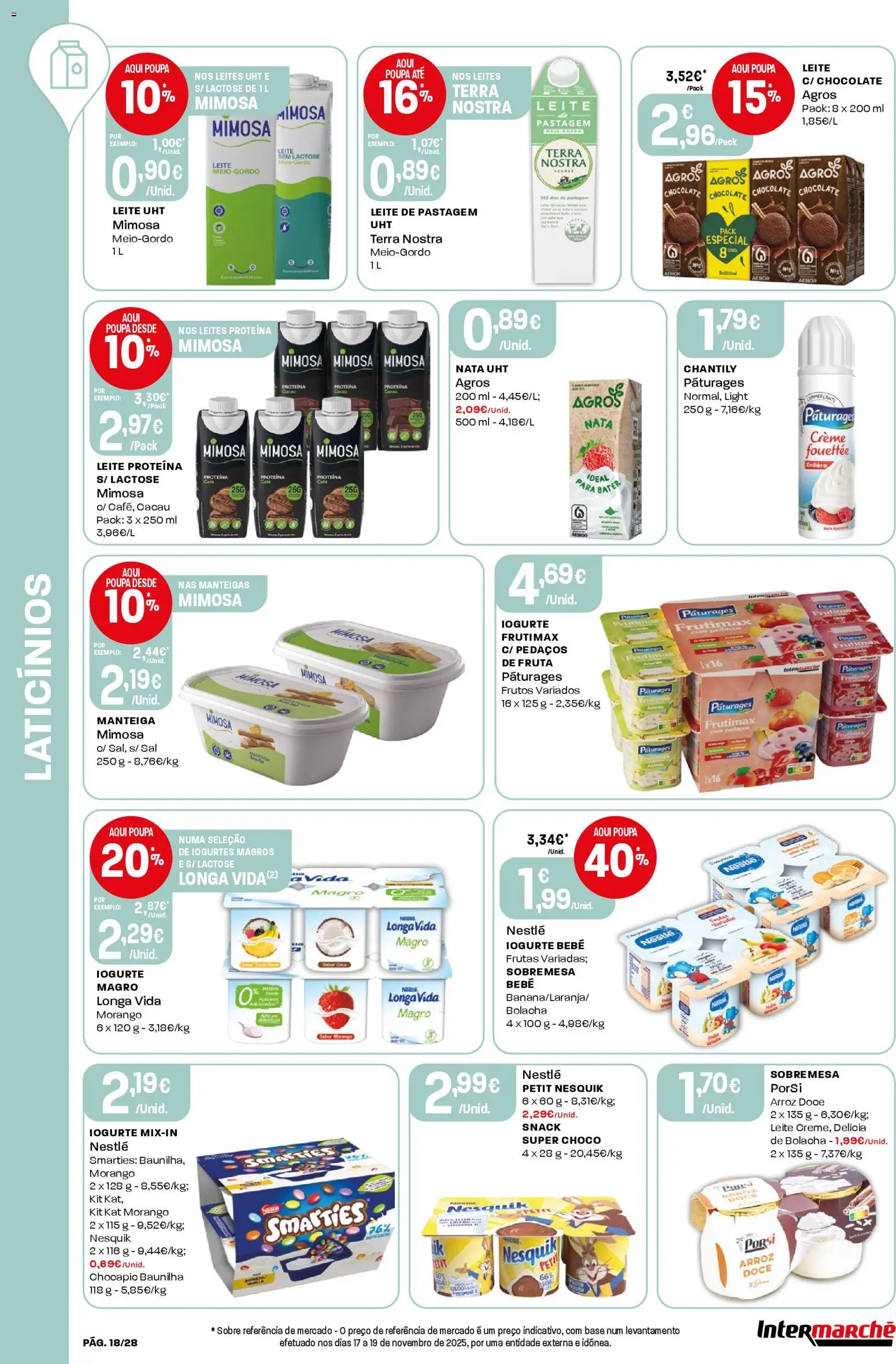 Intermarché Folheto Contact │ válido de 26.12.2025 | Página: 18 | Produtos: Leite proteina, Iogurtes, Sal, Nata