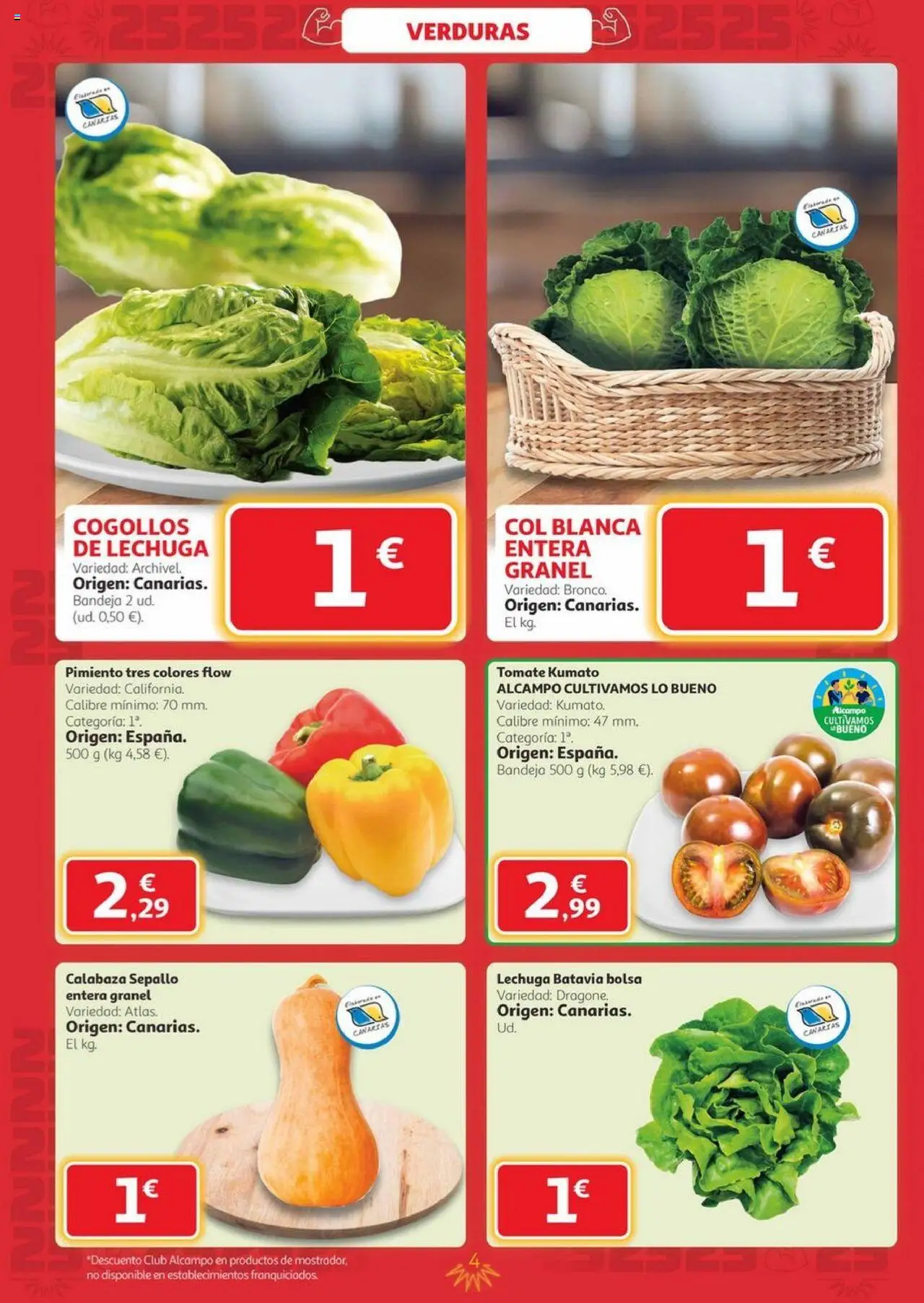 Alcampo - Canarias │ válido desde el 25.09.2025 | Página: 4 | Productos: Σφουγγαρίστρα, Πράσινο τσάι, Κάδος απορρυμάτων, Bolsa