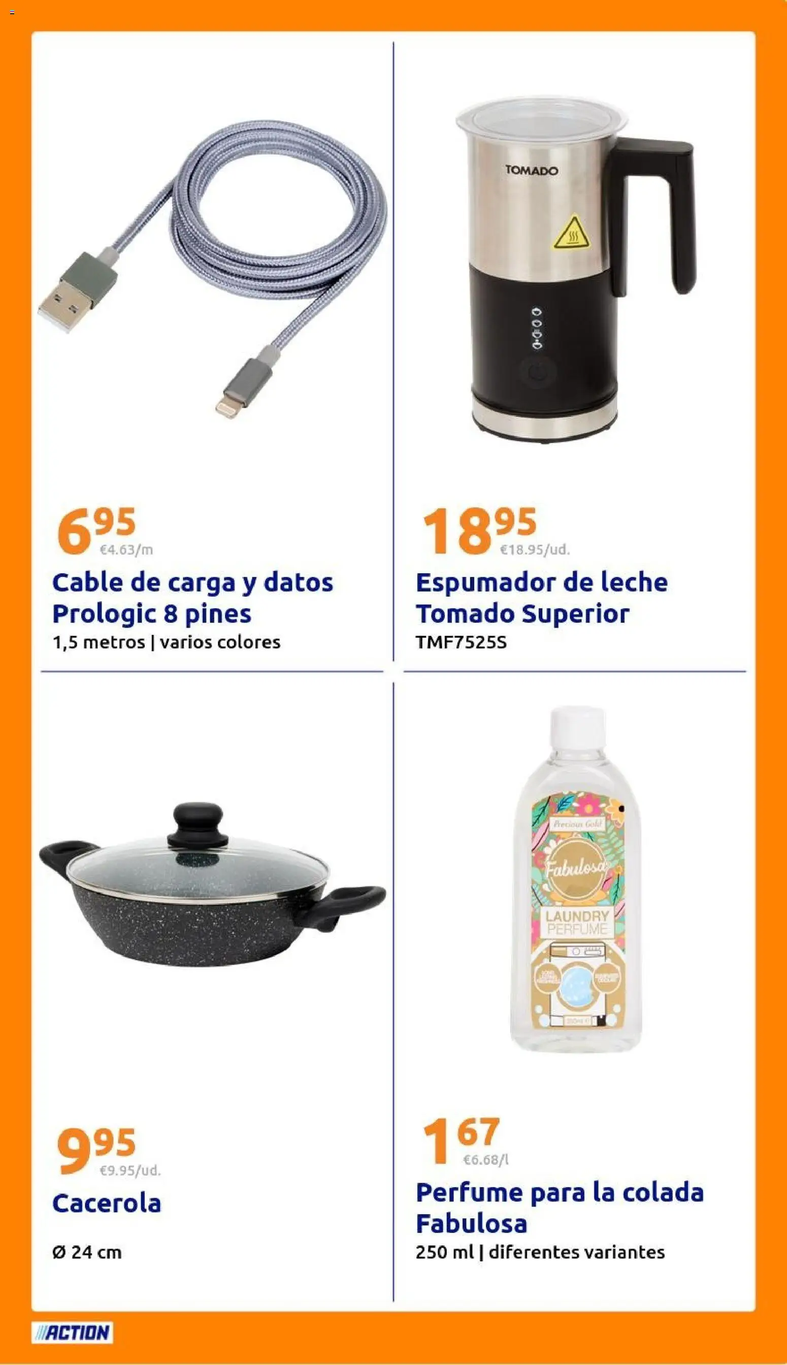 Action folleto │ válido desde el 11.03.2026 | Página: 27 | Productos: Perfume, Leche, Cable, Βύσμα τροφοδοσίας