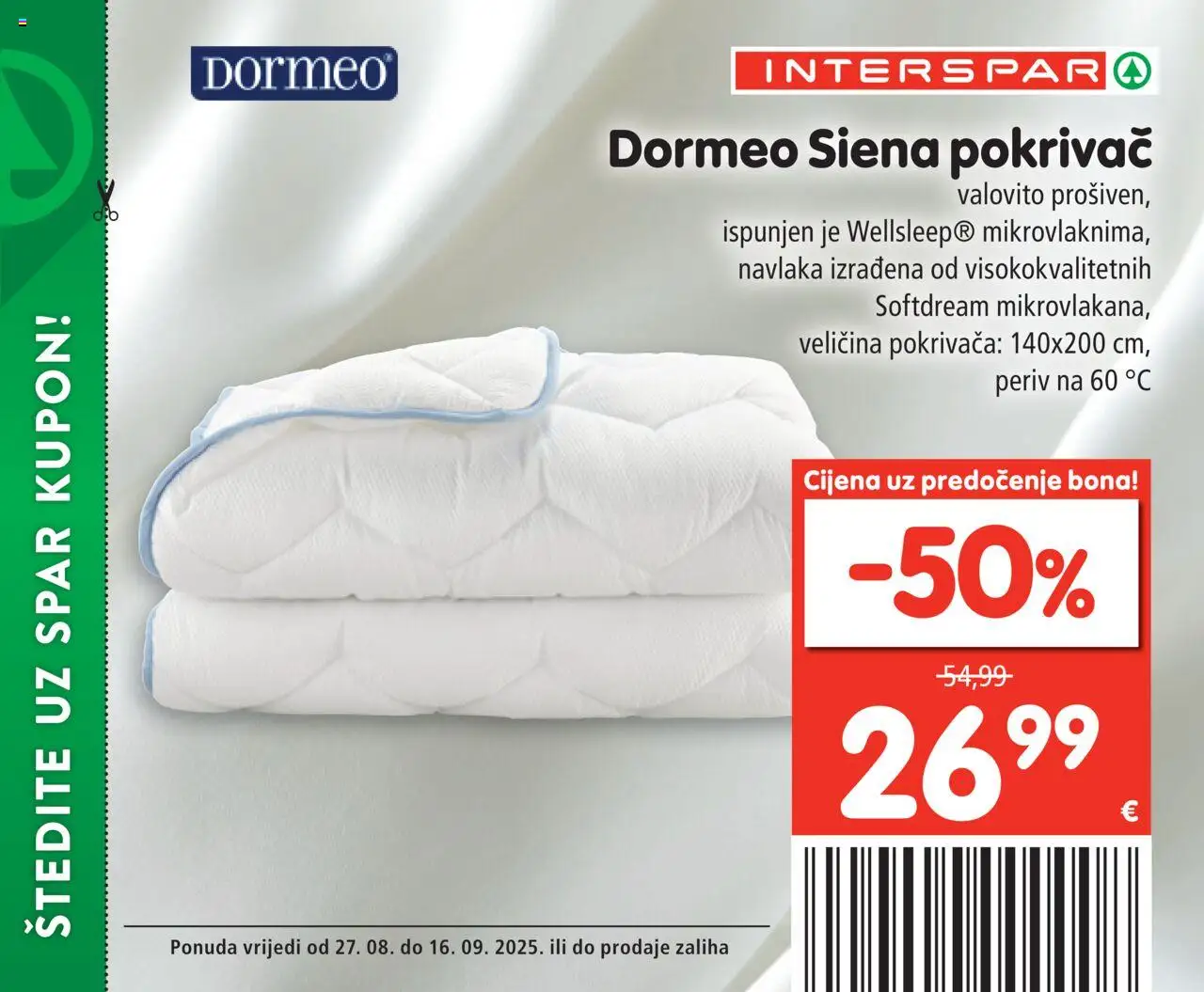 Interspar katalog | vrijedi od 27.08.2025 | Stranica: 47 | Proizvodi: Pokrivač