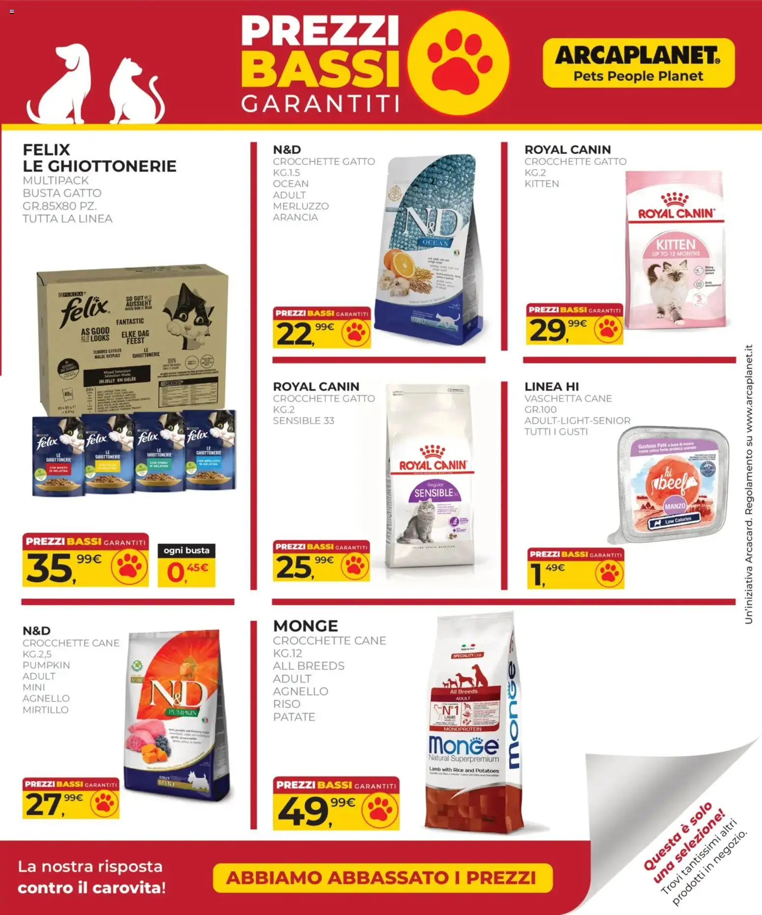 Volantino Arcaplanet del 09.04.2026 | Pagina: 39 | Prodotti: Paté, Crocchette, Crocchette gatto, Agnello