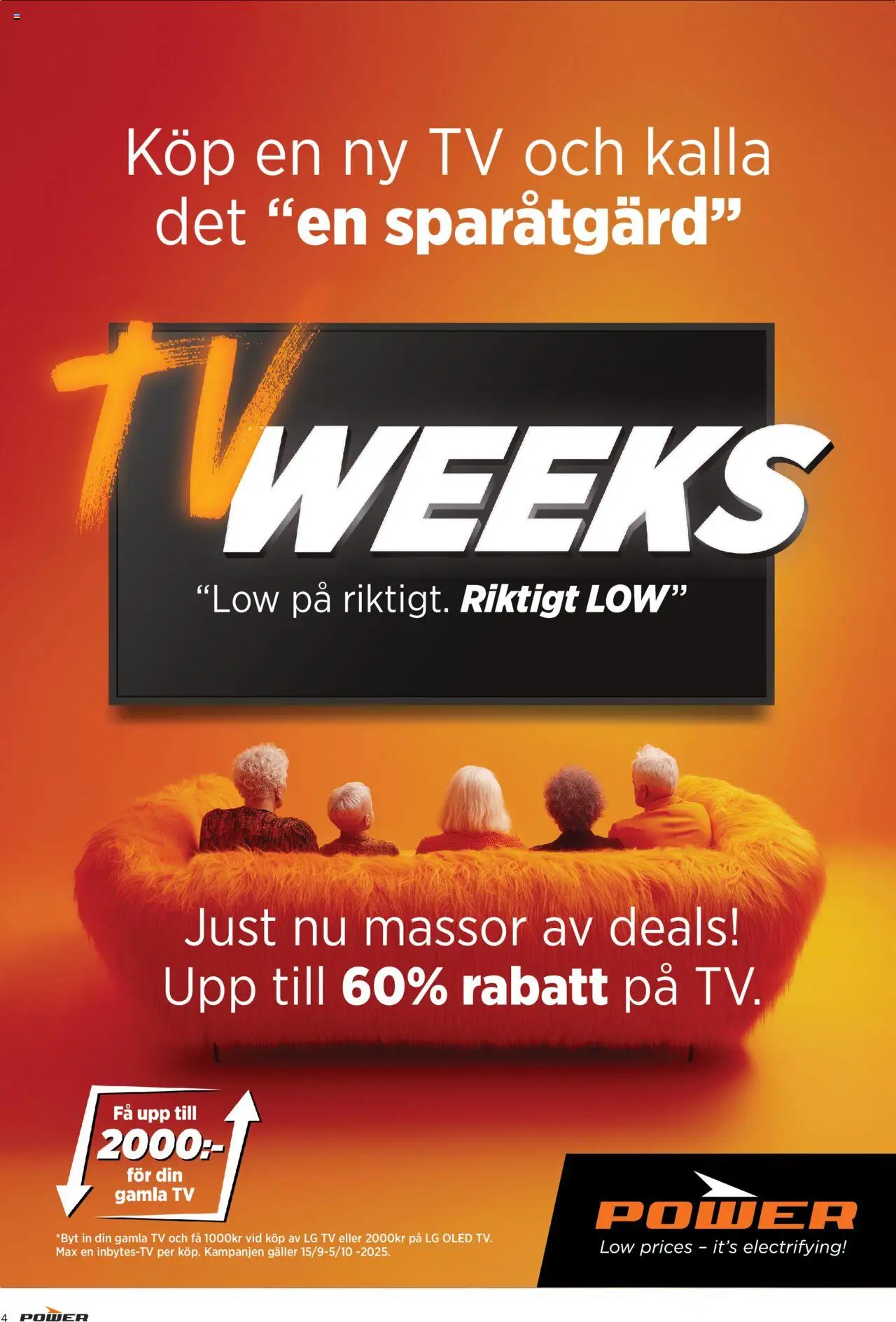 Power reklamblad aktuell från 22.09.2025 | Sida: 4 | Produkter: Galler, Tv