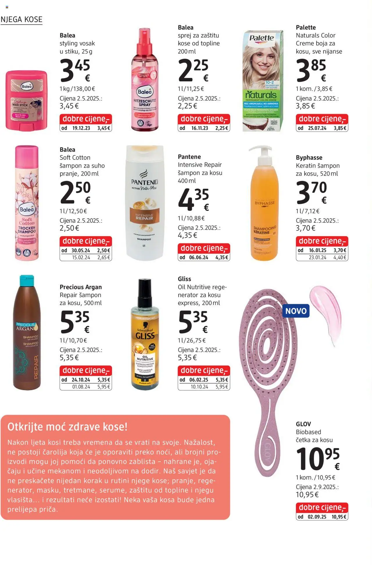 DM katalog | vrijedi od 01.10.2025 | Stranica: 18 | Proizvodi: Šampon, Četka, Četka za kosu