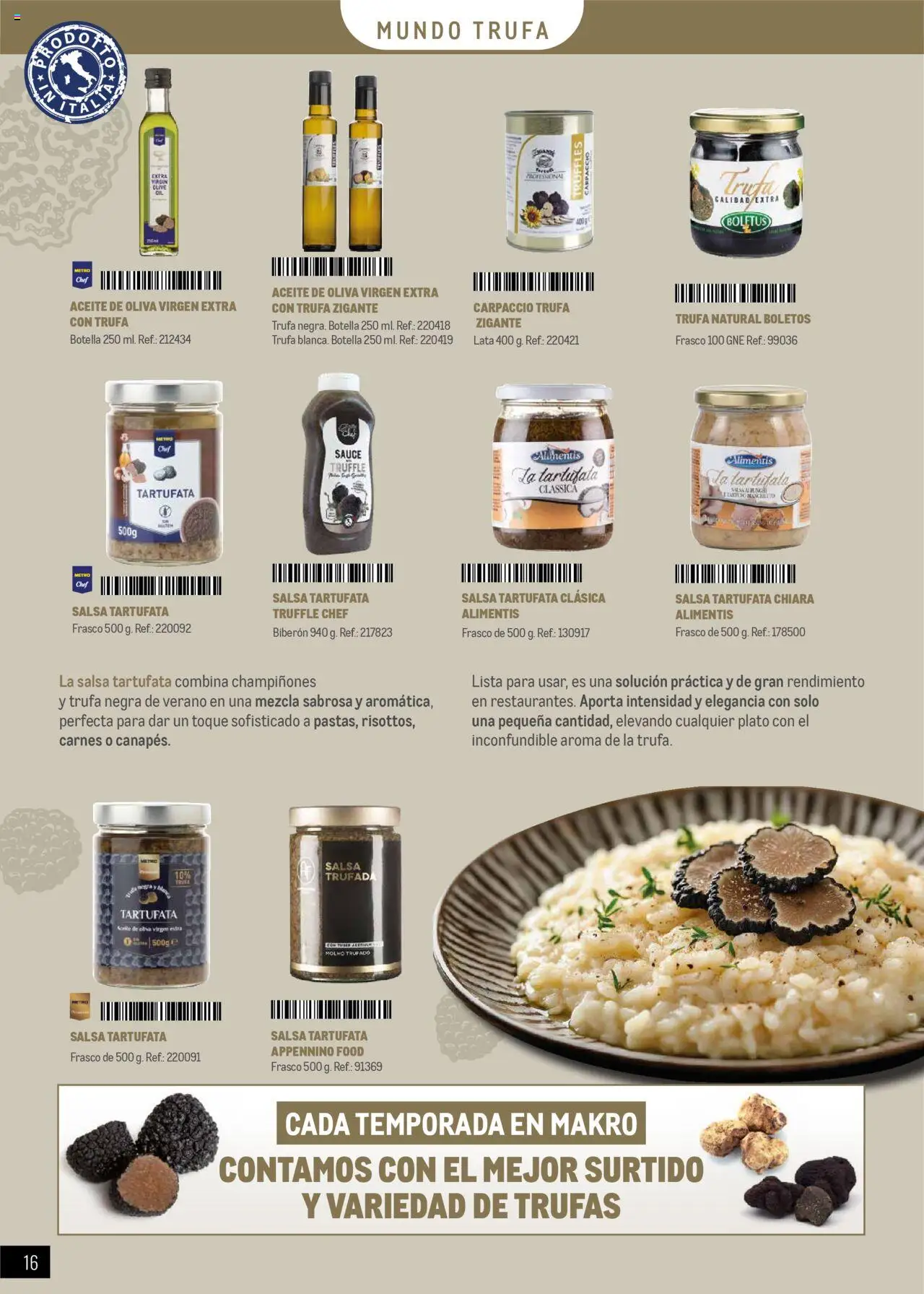 Makro - Restaurantes Italianos │ válido desde el 01.05.2025 | Página: 16 | Productos: Μπιμπερό, Aceite, Aceite de oliva, Aceite de oliva virgen extra