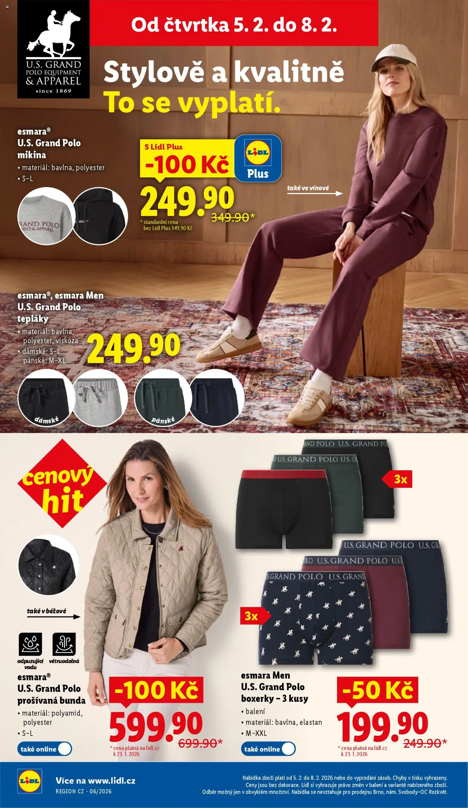 Lidl leták od 05.02.2026 | Strana: 38 | Produkty: Mikina, Bunda, Boxerky, Tepláky