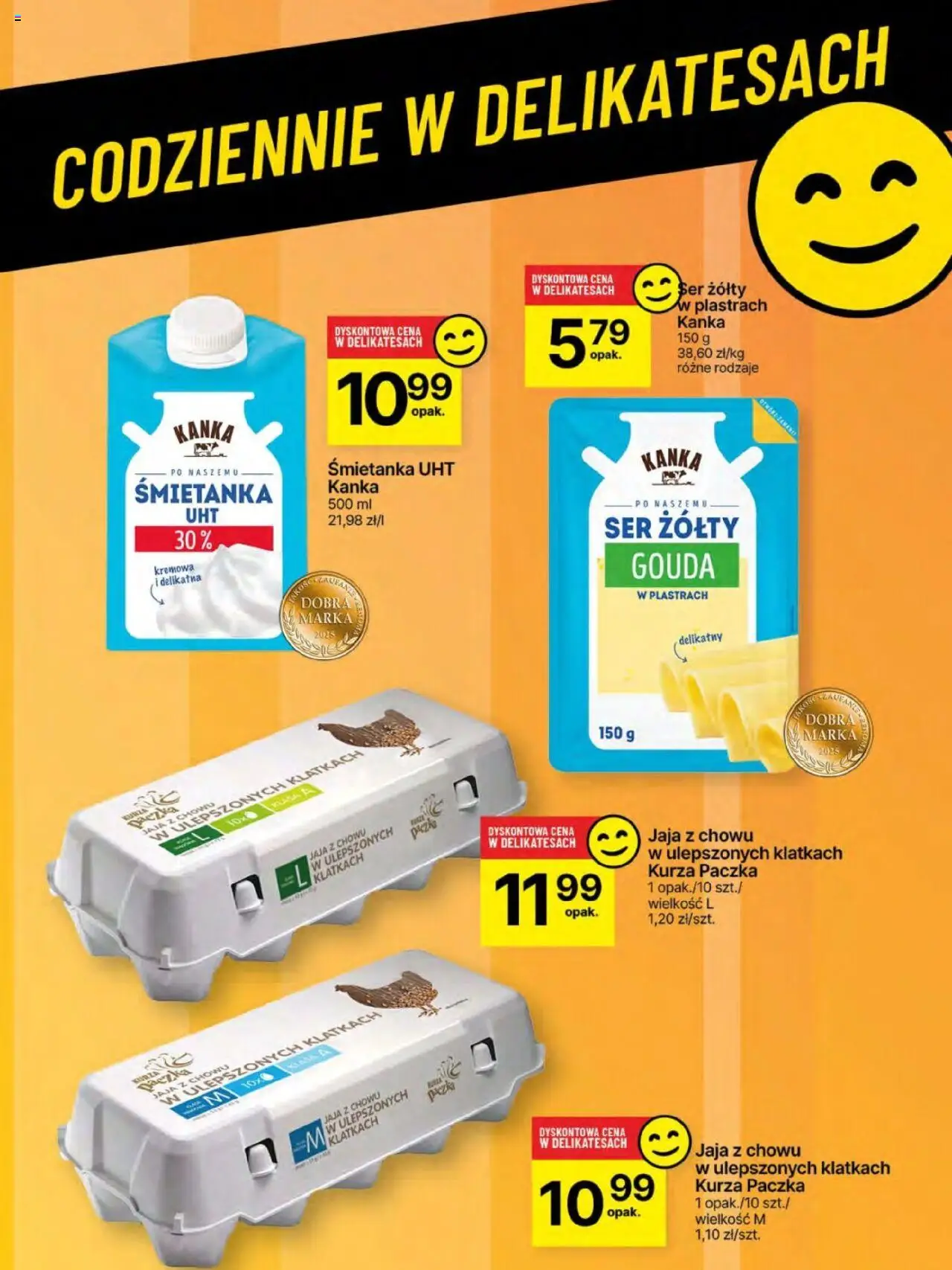 Delikatesy Centrum Gazetka - Sklepy Własne od 12.06.2025 | Strona: 54 | Produkty: Ser żółty, Ser, Jaja
