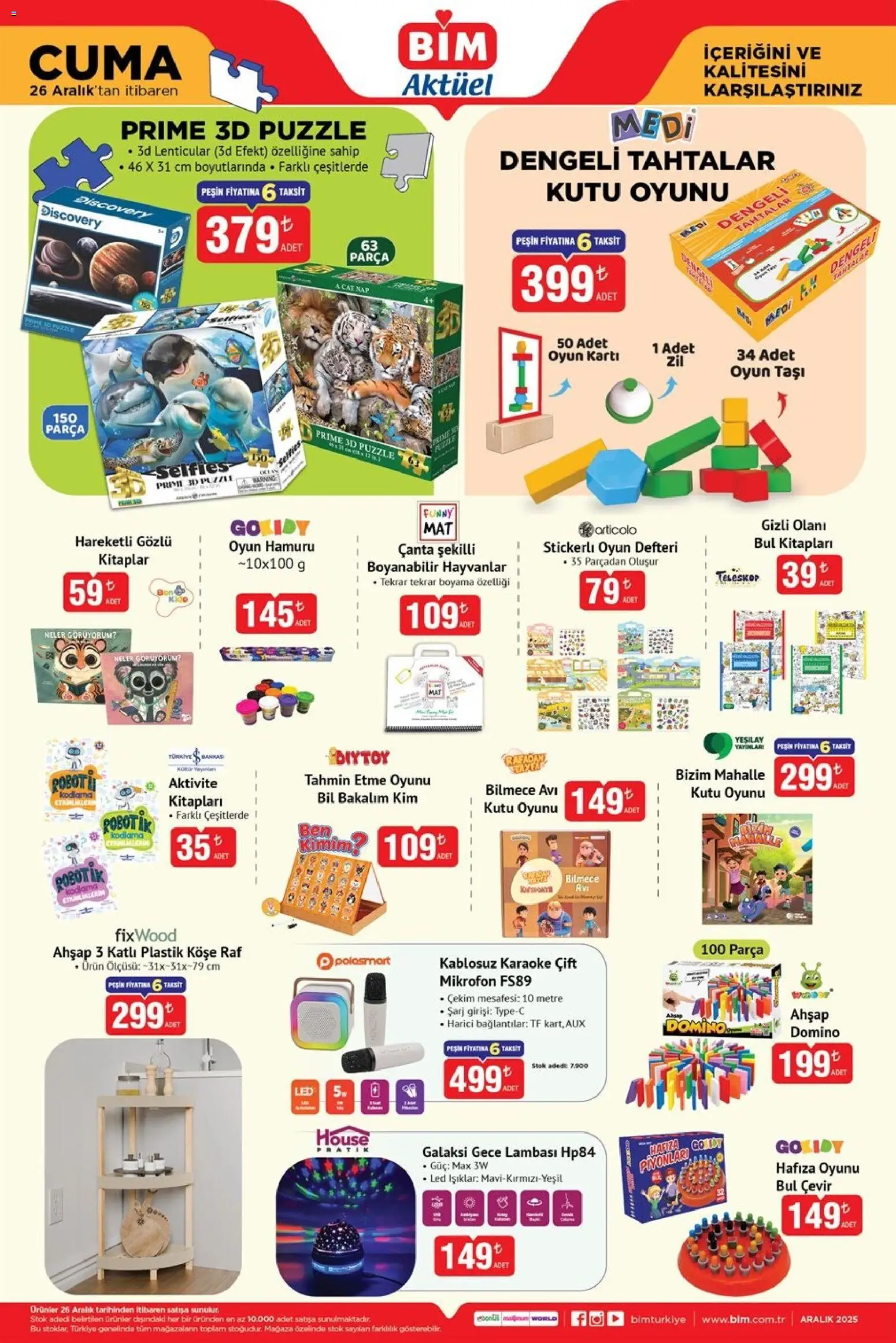 BİM Katalog Cuma - 26.12.2025 tarihinden itibaren geçerlidir | Sayfa: 5