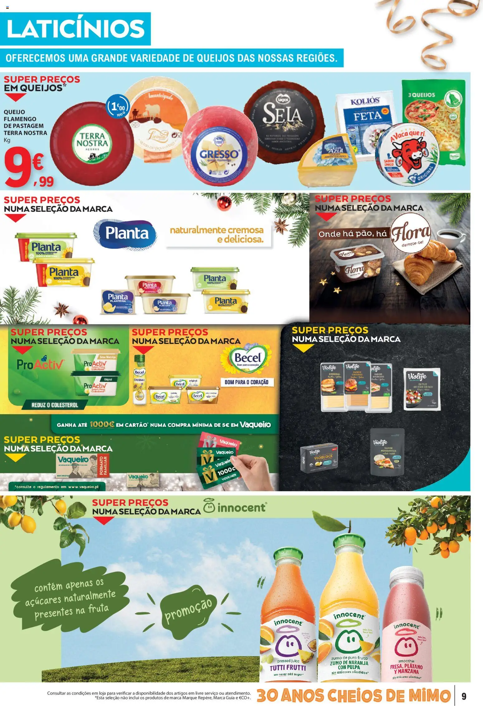 E.Leclerc folheto │ válido de 26.12.2025 | Página: 9 | Produtos: Manteiga, Queijo, Cheddar