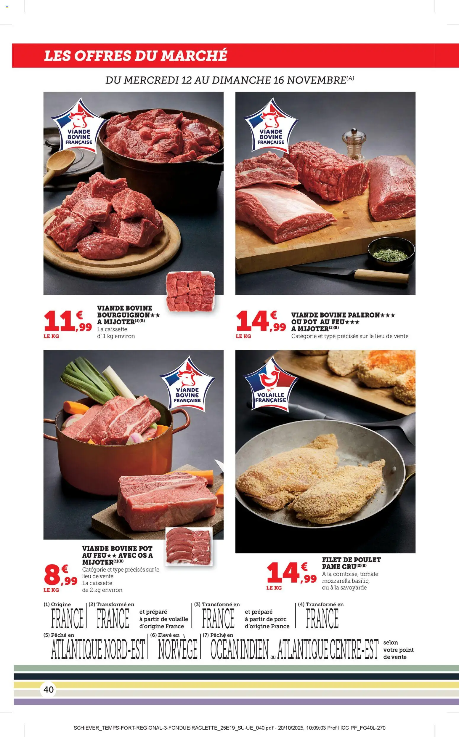 {H1} | Page: 40 | Produits: Pêche, Volaille, Porc, Viande bovine