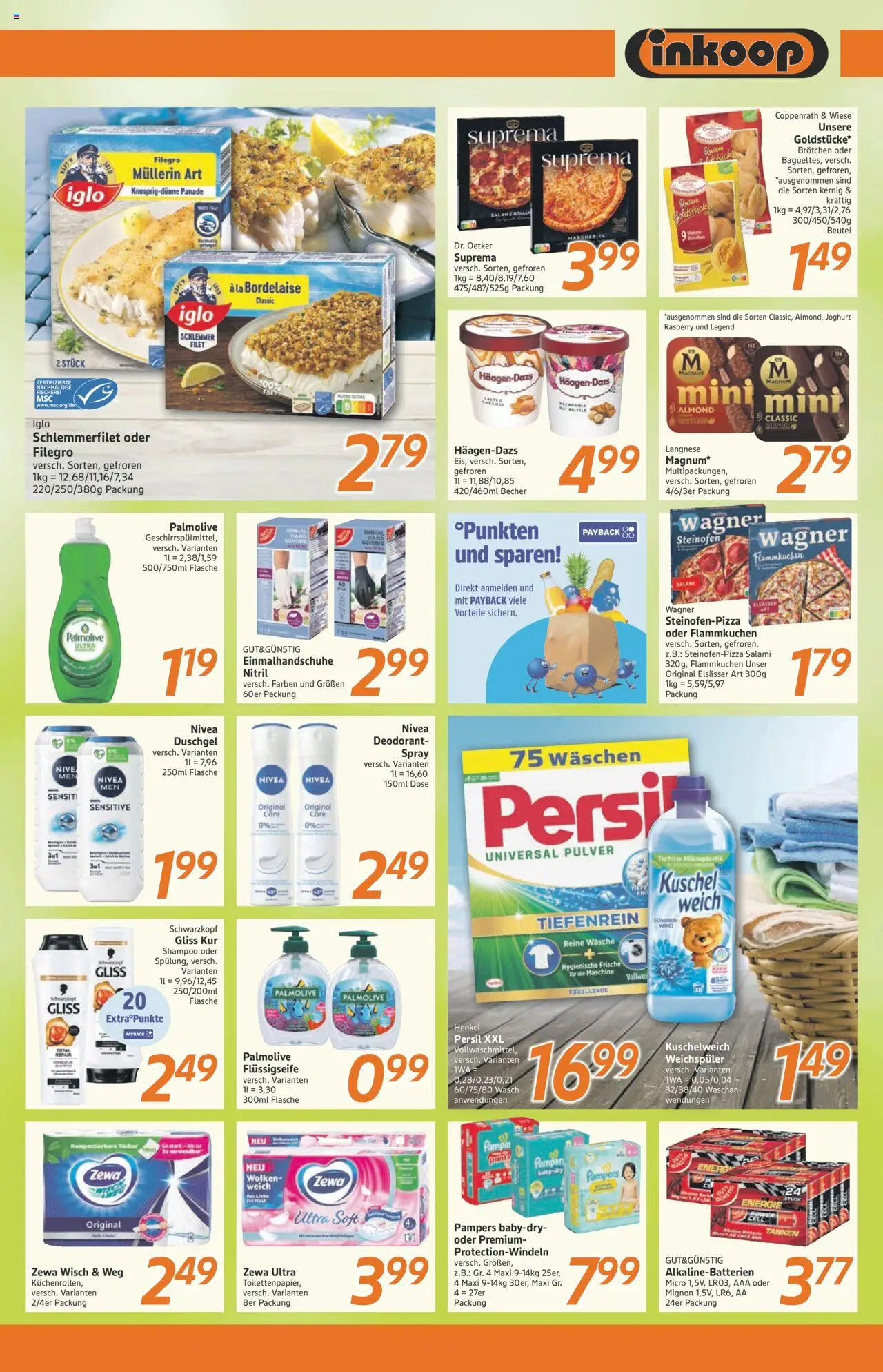 Inkoop Prospekt 	 – gültig ab 13.10.2025 | Seite: 6 | Produkte: Joghurt, Iglo, Shampoo, Salami