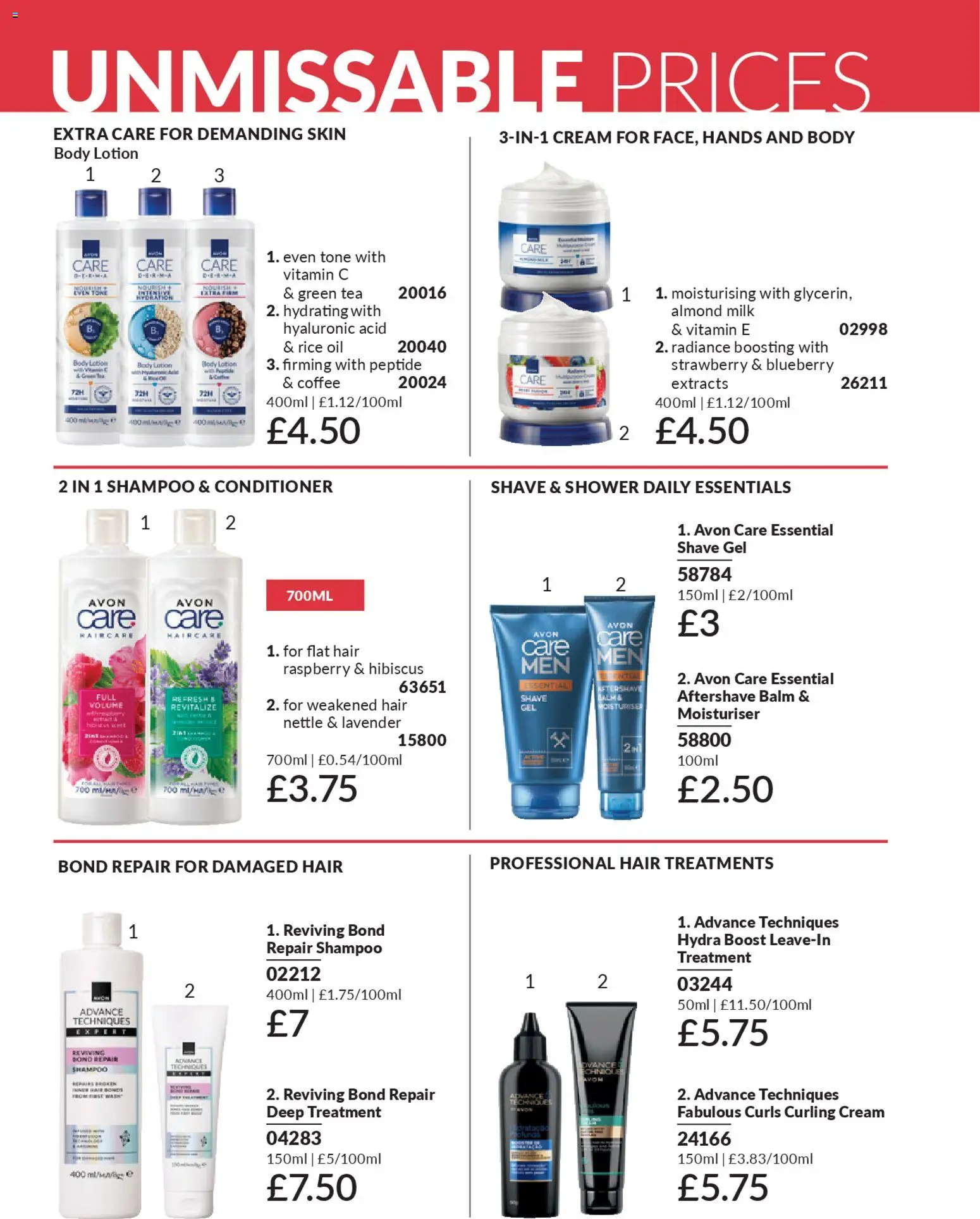 {H1} | Page: 203 | Products: Shower, Lavender, Milk, Coffee