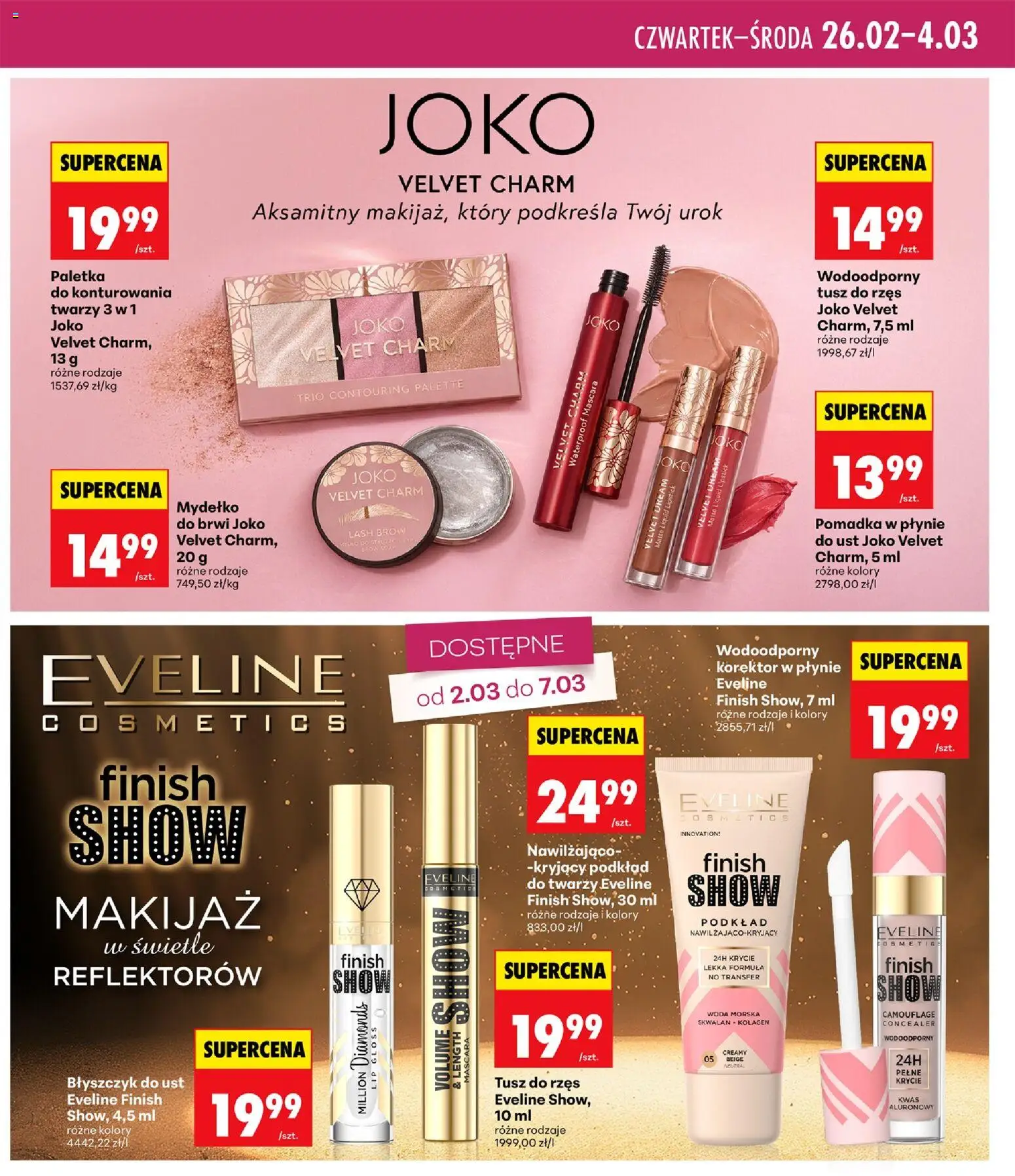 Biedronka Polsko leták - Twoje piękne strony od 26.02.2026 | Strana: 9 | Produkty: Finish, Velvet, Korektor