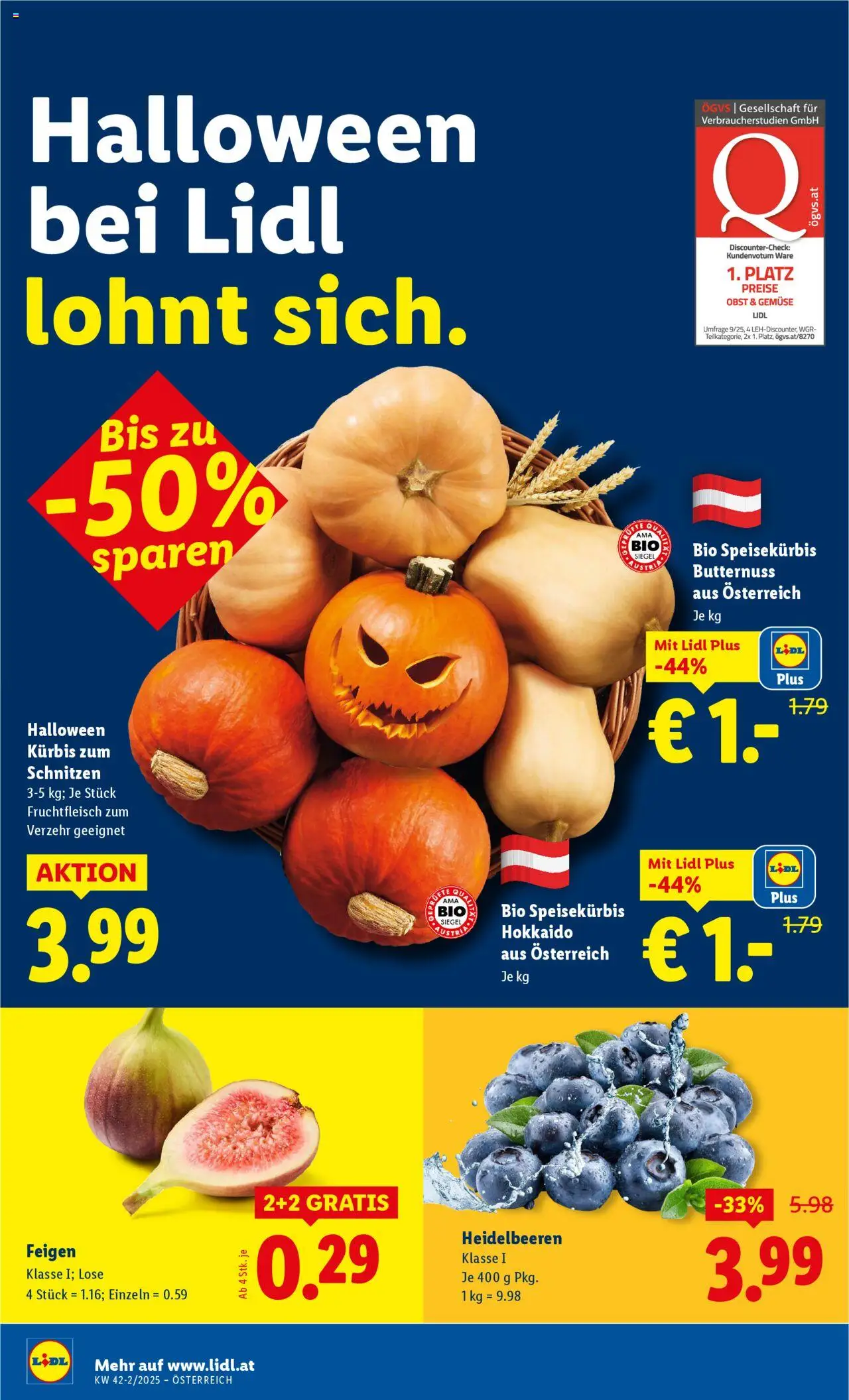 Lidl - Oberpullendorf, Güssing, Oberwart gültig ab 16.10.2025 | Seite: 6 | Produkte: Gemüse, Obst, Kürbis