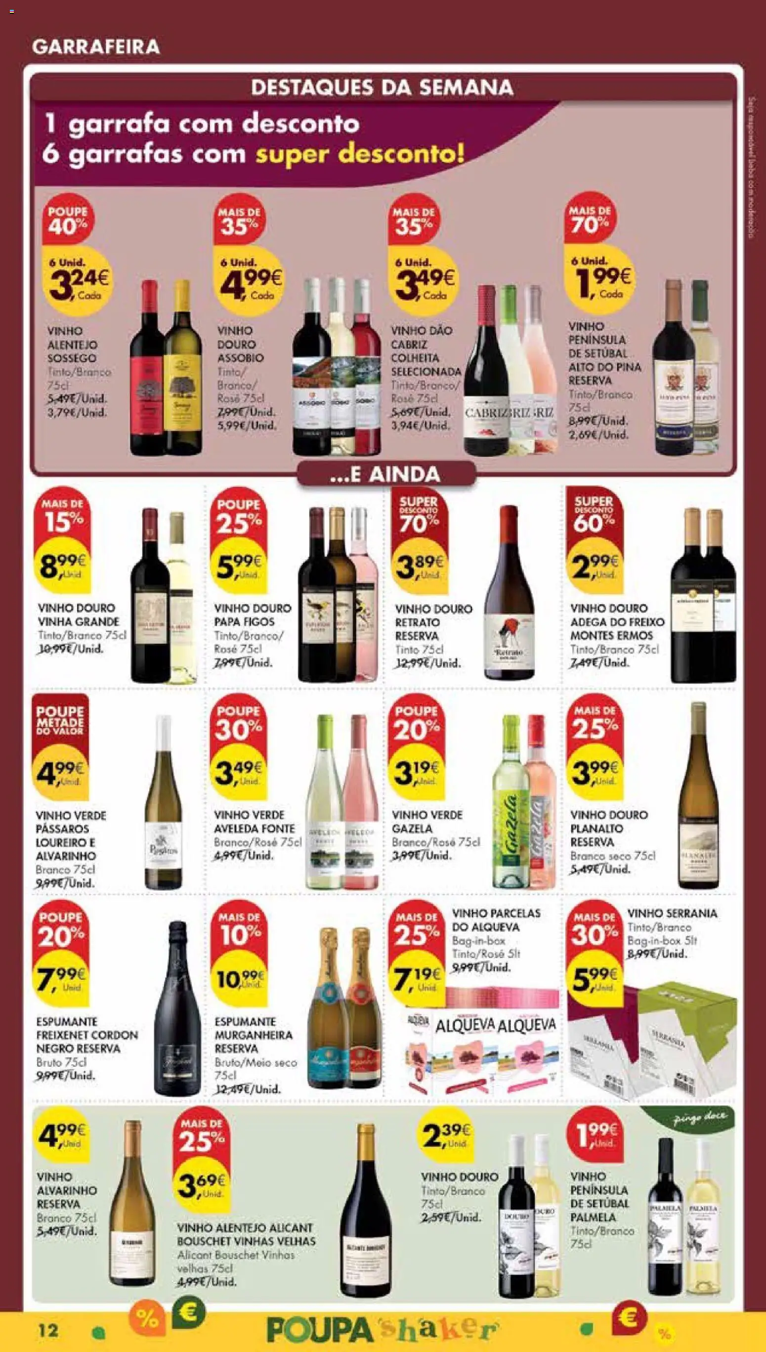 Pingo Doce Poupe Esta Semana Madeira │ válido de 27.01.2026 | Página: 12 | Produtos: Audio, Espumante, Vinho